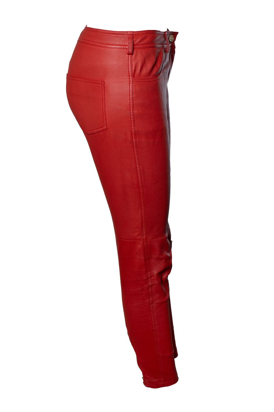 Givenchy Givenchy, red leather trousers Size 27" / US 4 / IT 40 - 2 Thumbnail