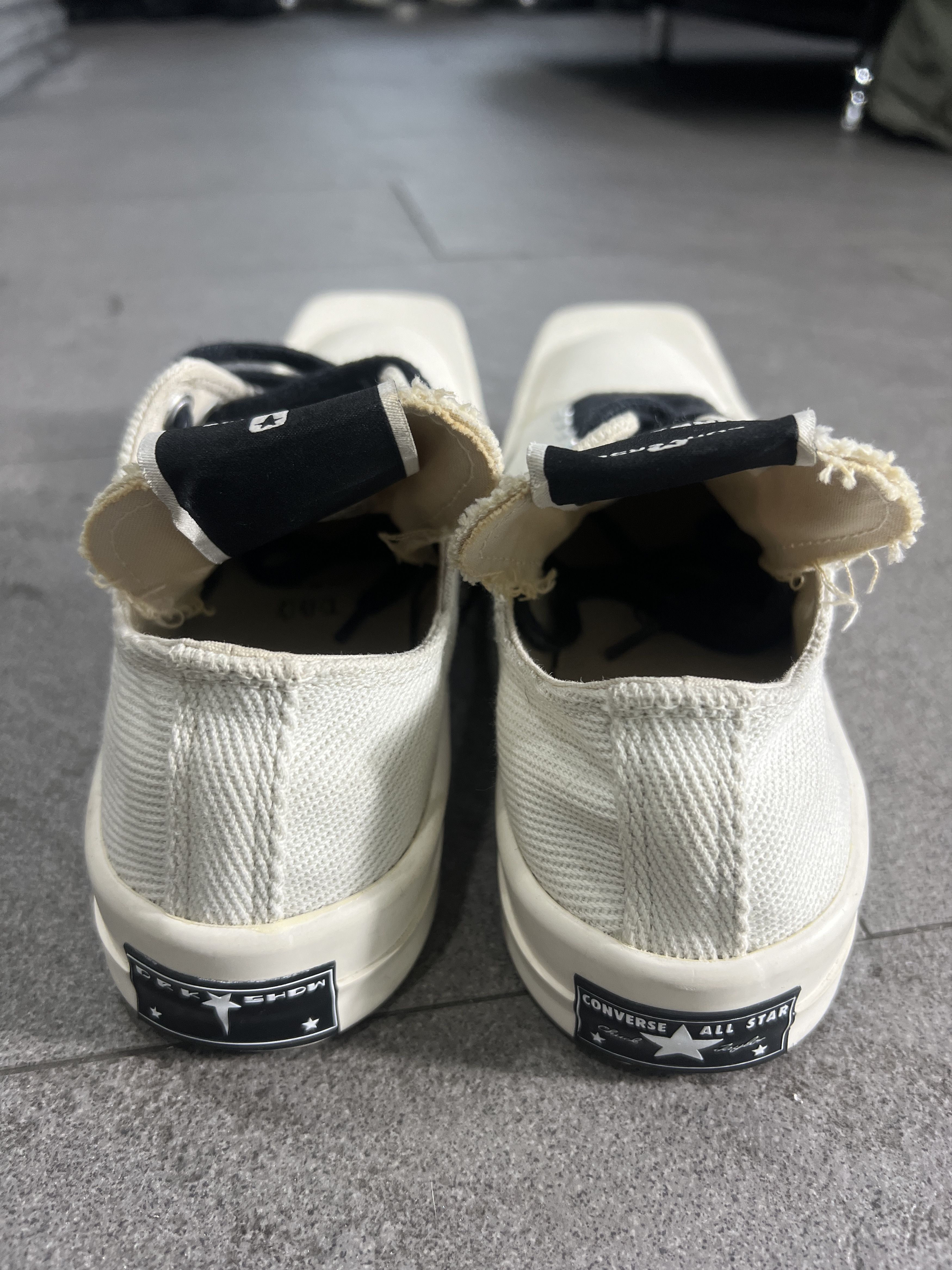 Converse × Rick Owens Drkshdw Converse x Rick Owens DRKSHDW TURBODRK Low Off White EU41.5 Size US 8 / EU 41 - 4 Thumbnail