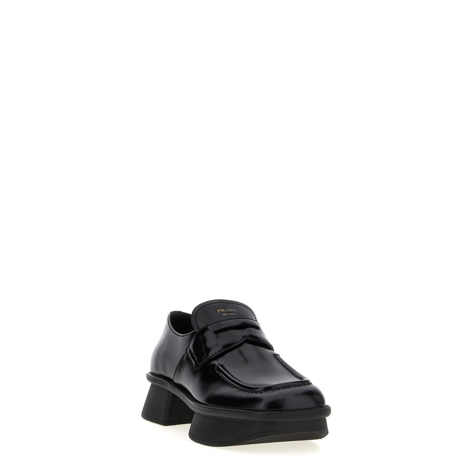 Prada PRADA Equal Black Leather Loafers New & Authentic (Women's s Size US 7 / IT 37 - 2 Thumbnail