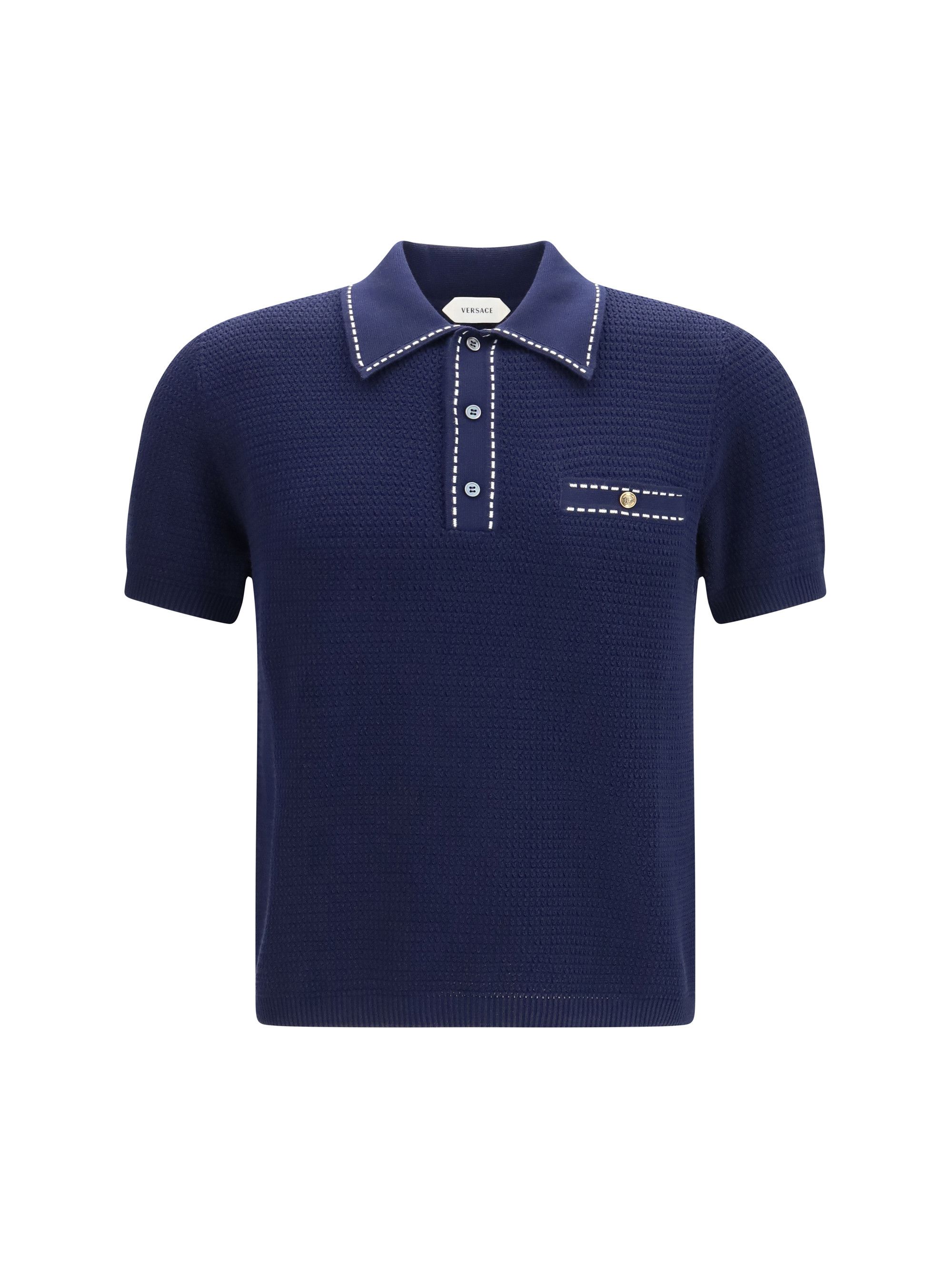 Versace Cotton Polo Shirt Size US L / EU 52-54 / 3 - 1 Thumbnail