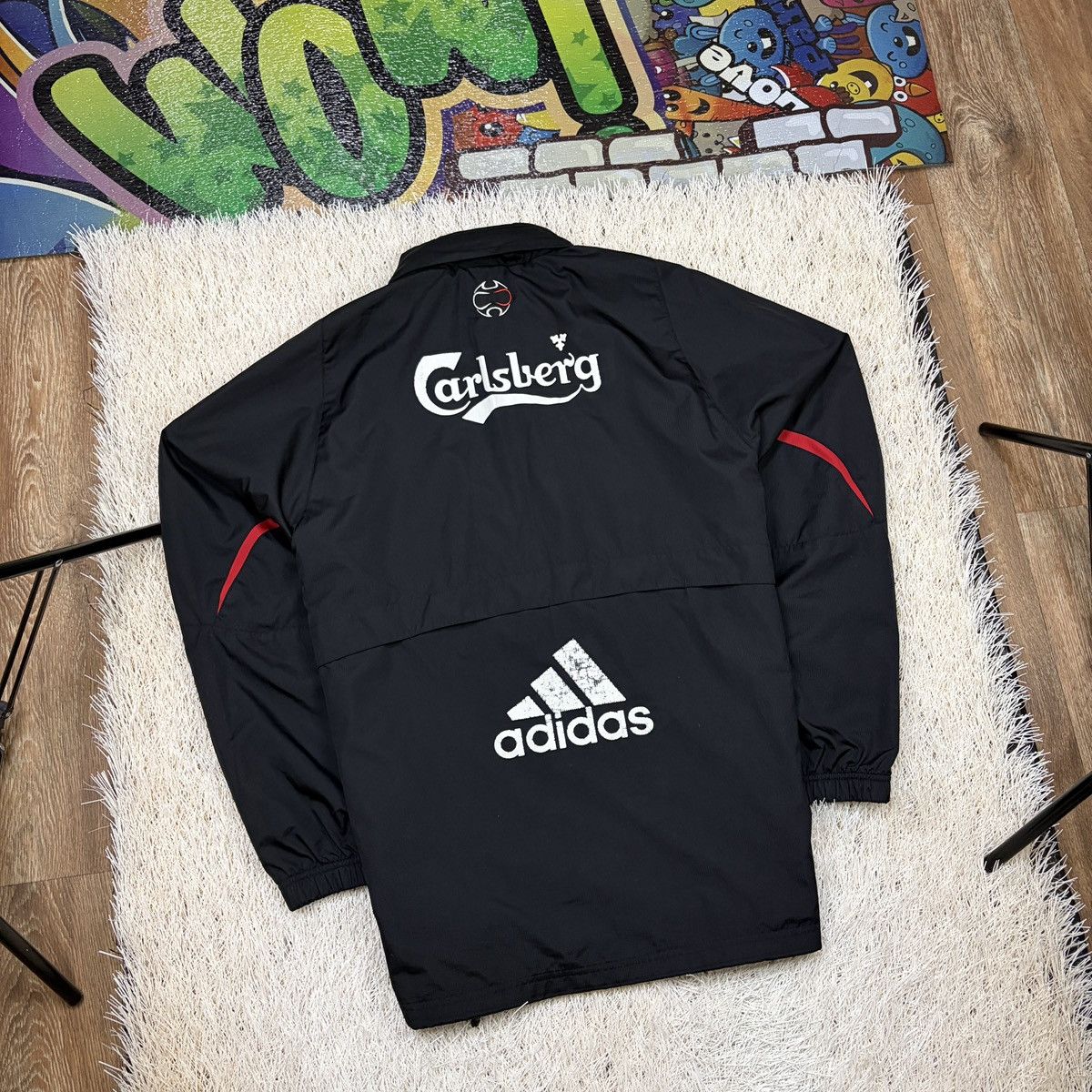Adidas Vintage Adidas Jacket LIVERPOOL FOOTBALL SOCCER TRAINING L Size US L / EU 52-54 / 3 - 2 Thumbnail