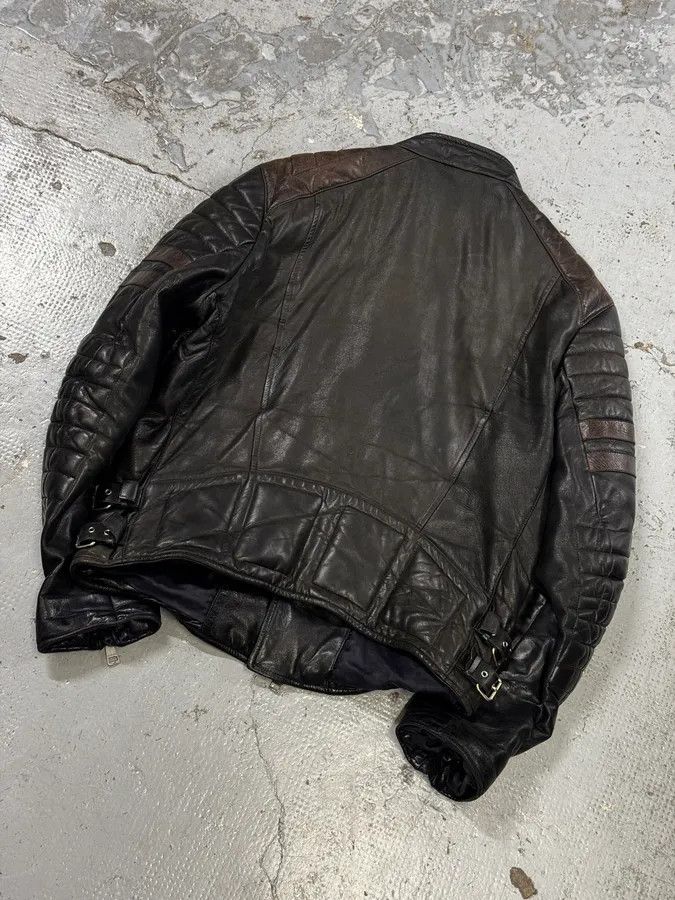 Gucci 2000s Gucci Brown Asymmetrical Zip Biker Leather Jacket Size US M / EU 48-50 / 2 - 6 Thumbnail