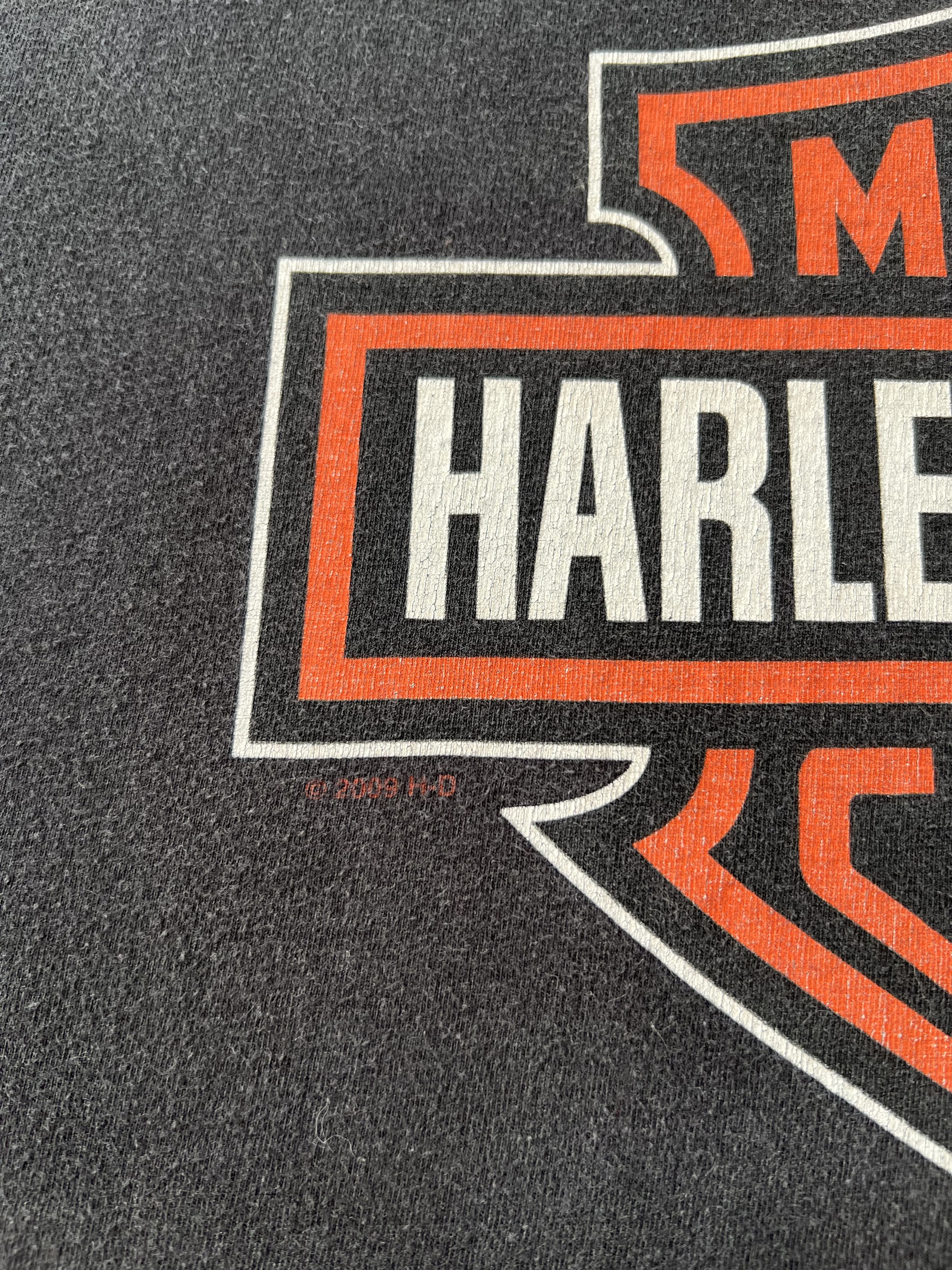 Harley Davidson Vintage 2009 Harley Davidson Switzerland Black T-shirt Size US L / EU 52-54 / 3 - 8 Thumbnail