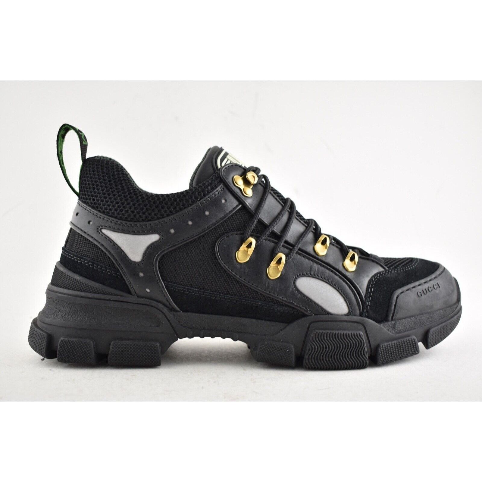 Gucci Gucci Mens Flashtrek Journey Black Leather Hiker Chunky Size US 7 / EU 40 - 3 Thumbnail