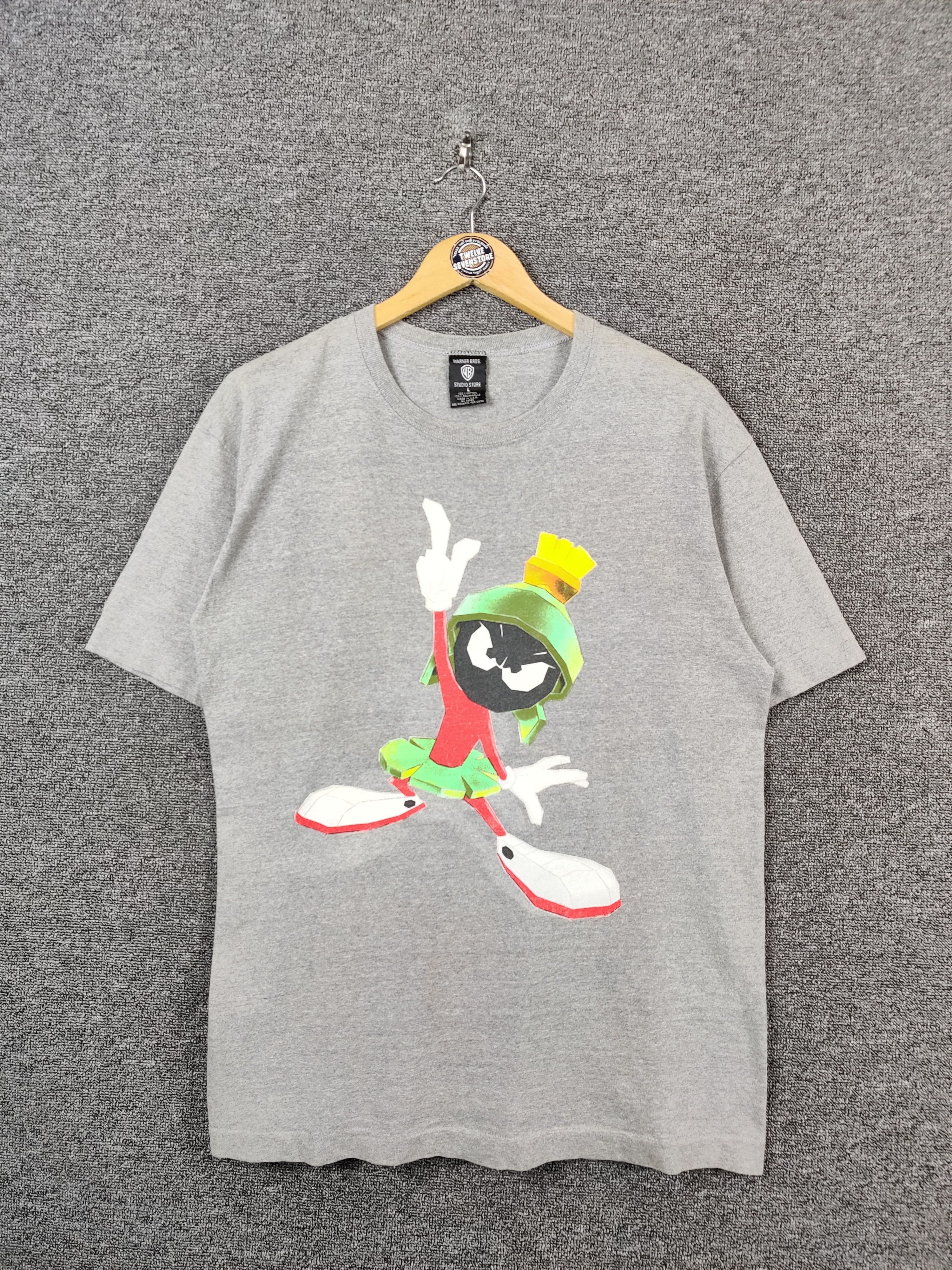 Warner Bros Vintage Marvin The Martian Warner Bros Cartoon Tee Tshirt Size US L / EU 52-54 / 3 - 1 Thumbnail