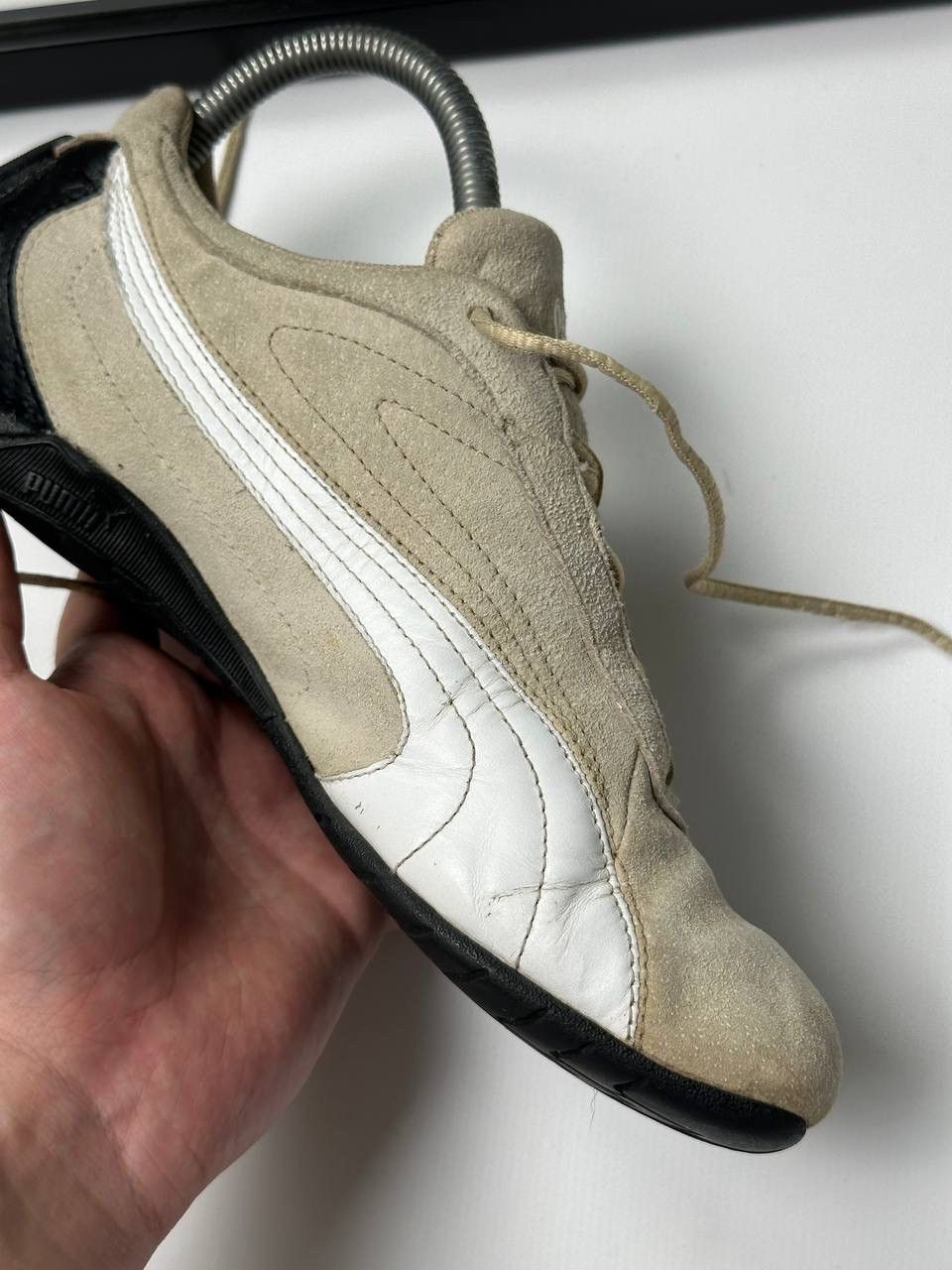 Puma Vintage Japanese Sneak Y2K Puma Speed Cat Beige Size US 8 / IT 38 - 12 Thumbnail