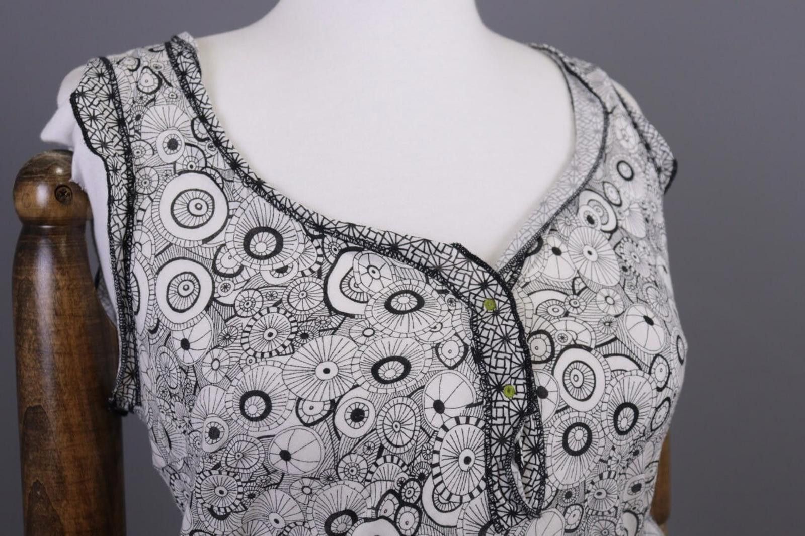 Designer Cop Copine Sirvate Summer A-Line Tank Tunic Dress Size 40 Size M / US 6-8 / IT 42-44 - 6 Thumbnail