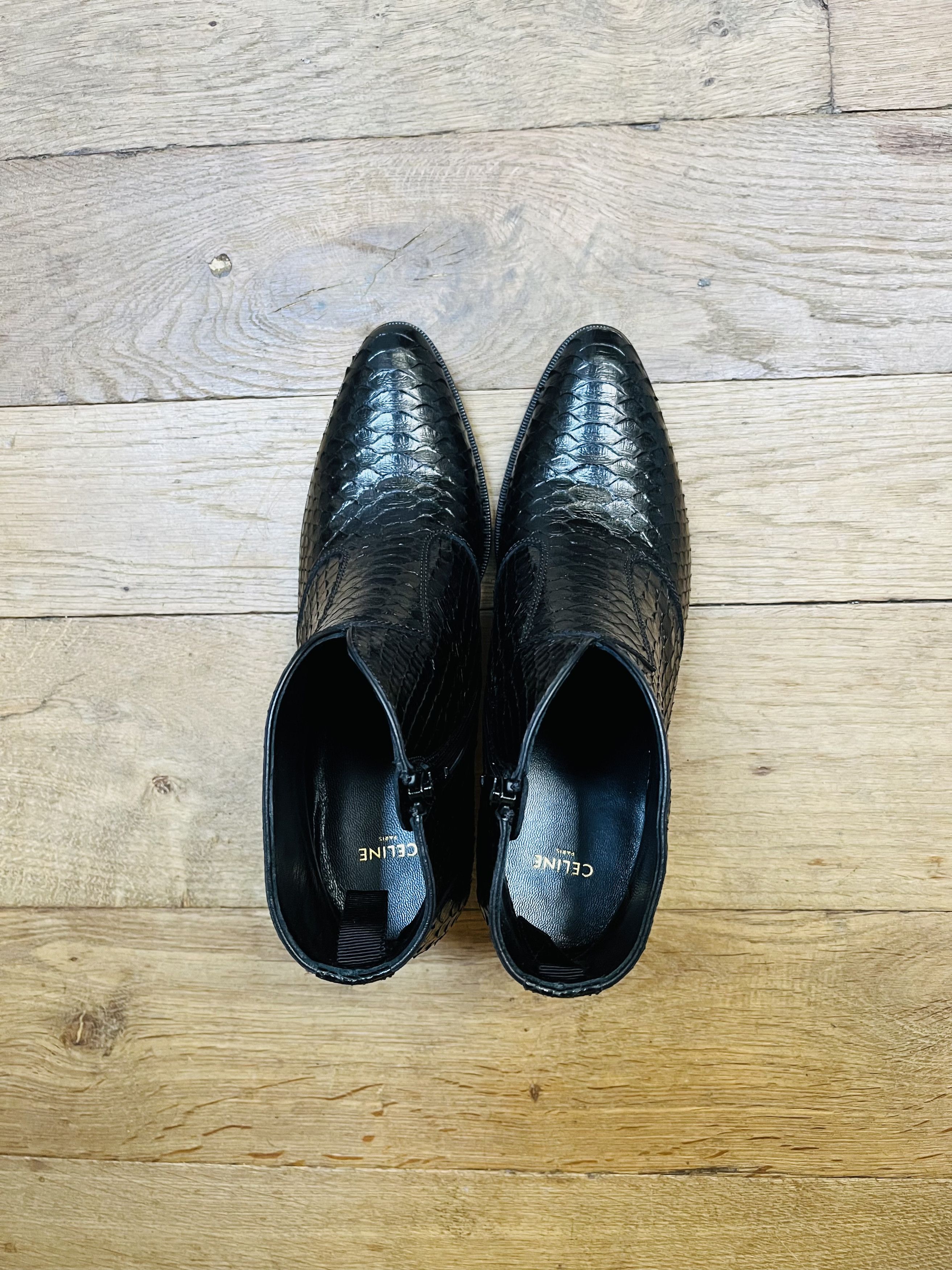 Celine × Hedi Slimane Ultra rare Celine Python Boots Size US 8 / EU 41 - 4 Thumbnail