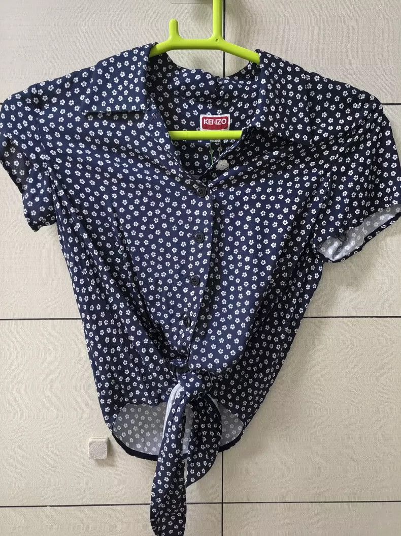 Kenzo KENZO Vintage half-sleeve poppy shirt Size XS / US 0-2 / IT 36-38 - 1 Thumbnail