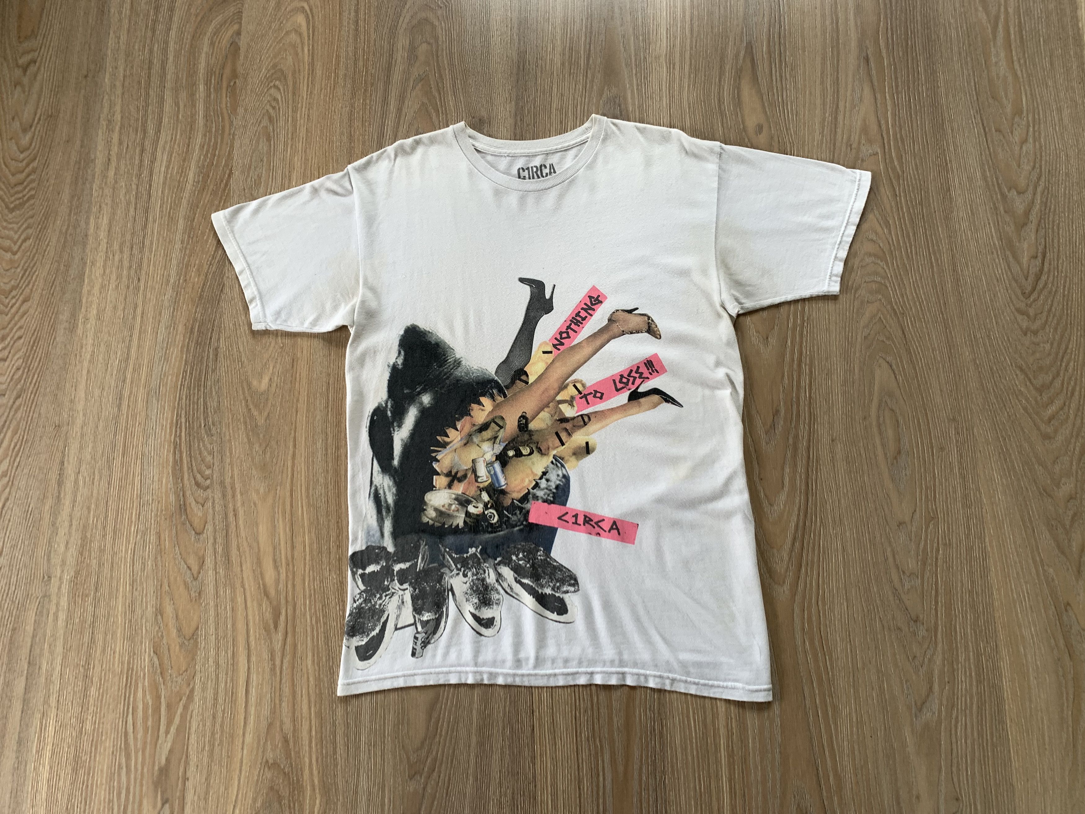 C1RCA Circa White Print Cotton T-Shirt Size US M / EU 48-50 / 2 - 1 Thumbnail
