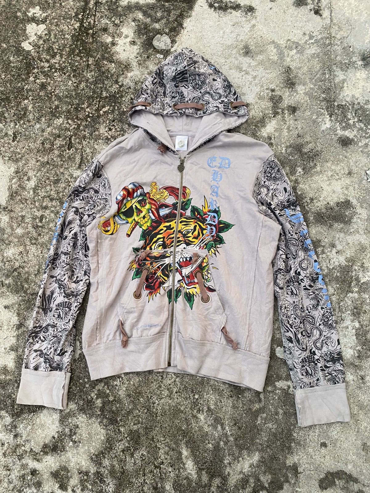 Ed Hardy Y2K Ed Hardy Cristian Audiger Lion Pirates Hoodie Size US M / EU 48-50 / 2 - 1 Thumbnail