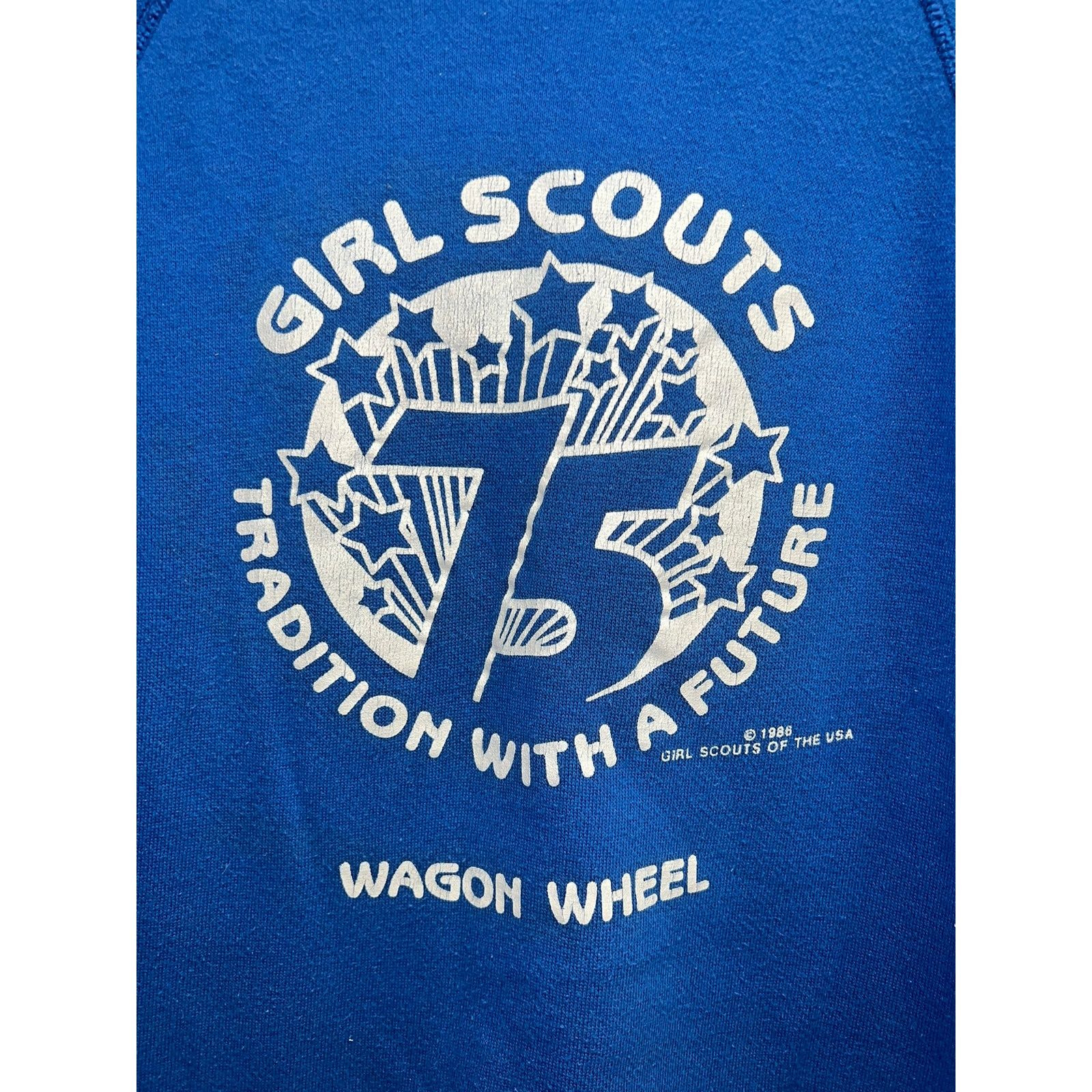 Vintage Vintage Girl Scouts Sweatshirt 75 Tradition Wagon Wheel 80s Size US S / EU 44-46 / 1 - 2 Thumbnail