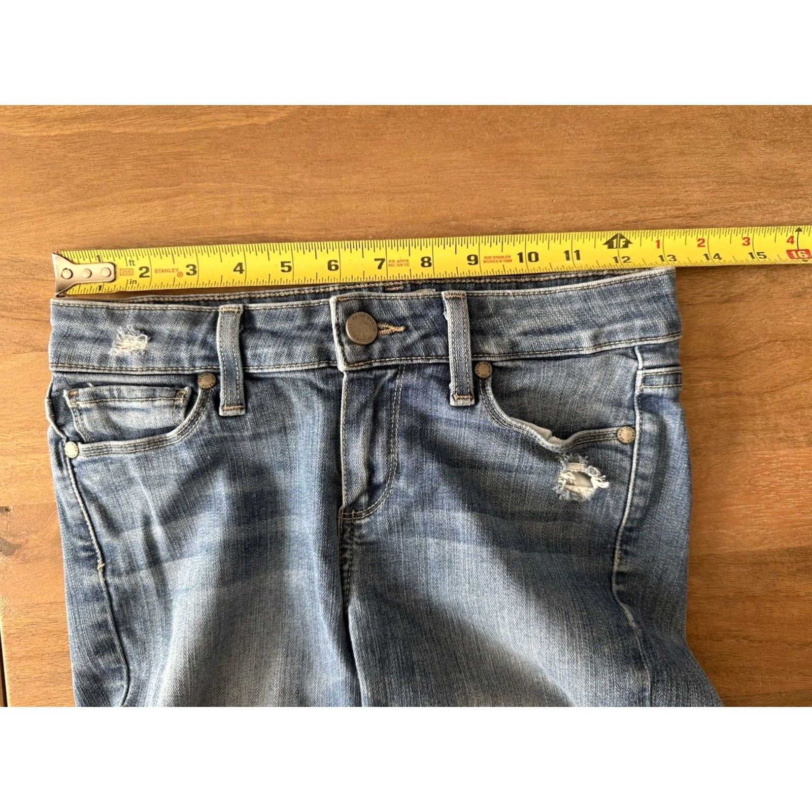 Paige Paige Verdugo Ankle Jeans Womens 25 Jeans Blue Light Wash Slim Stretch Denim Regular 5-Pocket Mens? Size 42" / US 20 - 6 Thumbnail