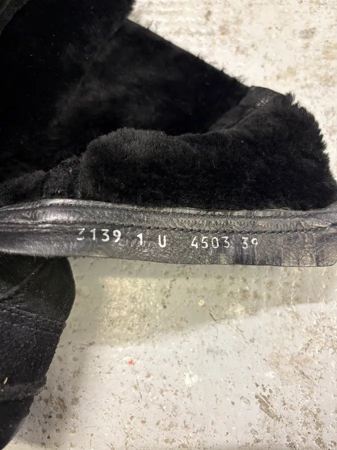 Designer × Prada × Vintage 2000s Prada Black High Laced Boxing Suede Shoes Size US 8 / IT 38 - 6 Thumbnail