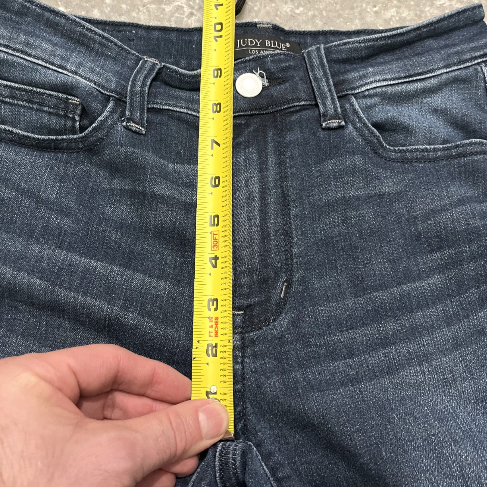 Vintage VINTAGE Exc Cond Judy Blue Jeans Womens 26 Skinny Capris Medium Blue 3/26 Size 26" / US 2 / IT 38 - 5 Thumbnail
