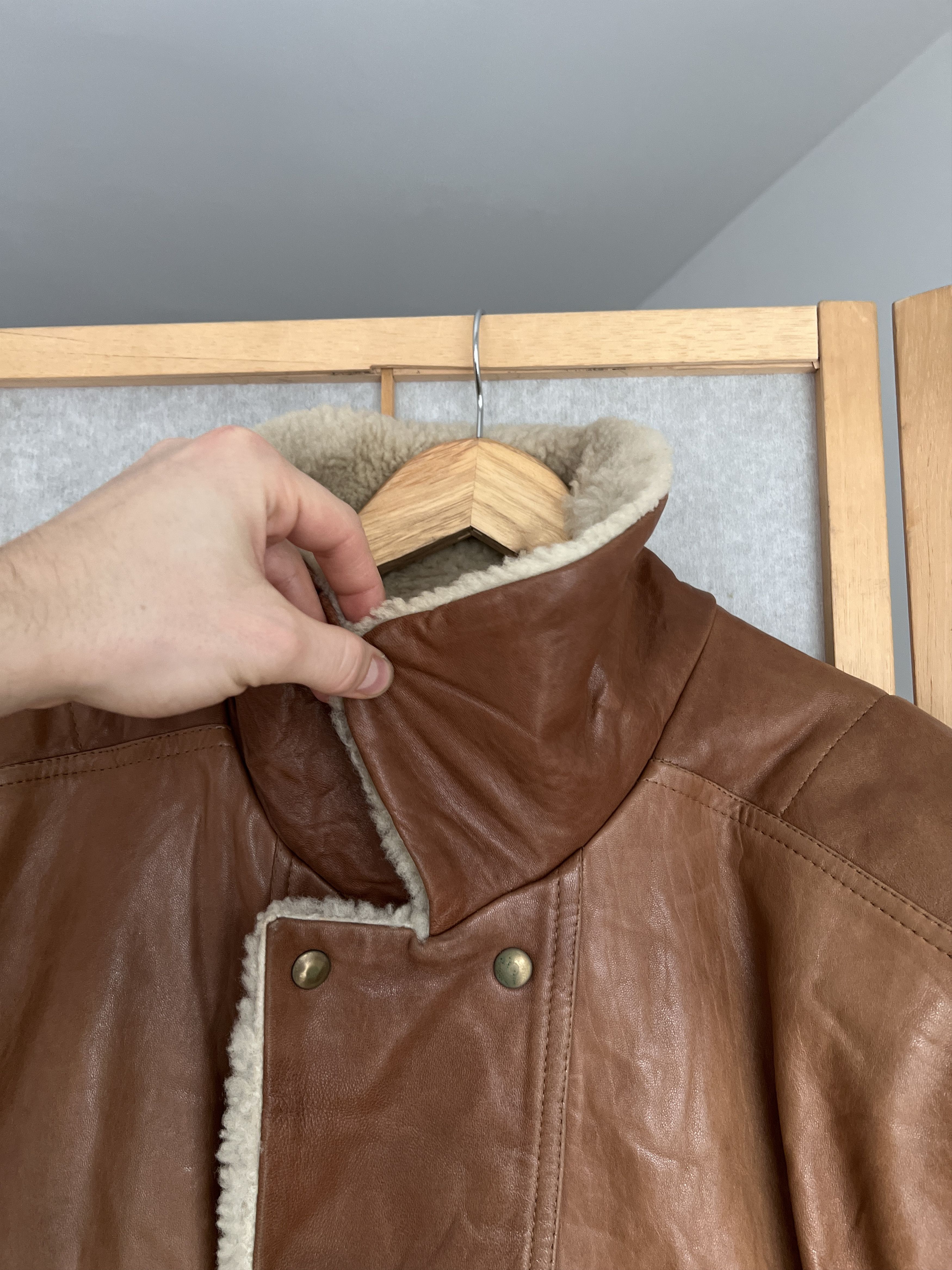 Le Grande Bleu (L.G.B.) Rick Owens Type VTG 00s Yohji Yamamoto Style Leather Jacket Size US XL / EU 56 / 4 - 18 Thumbnail