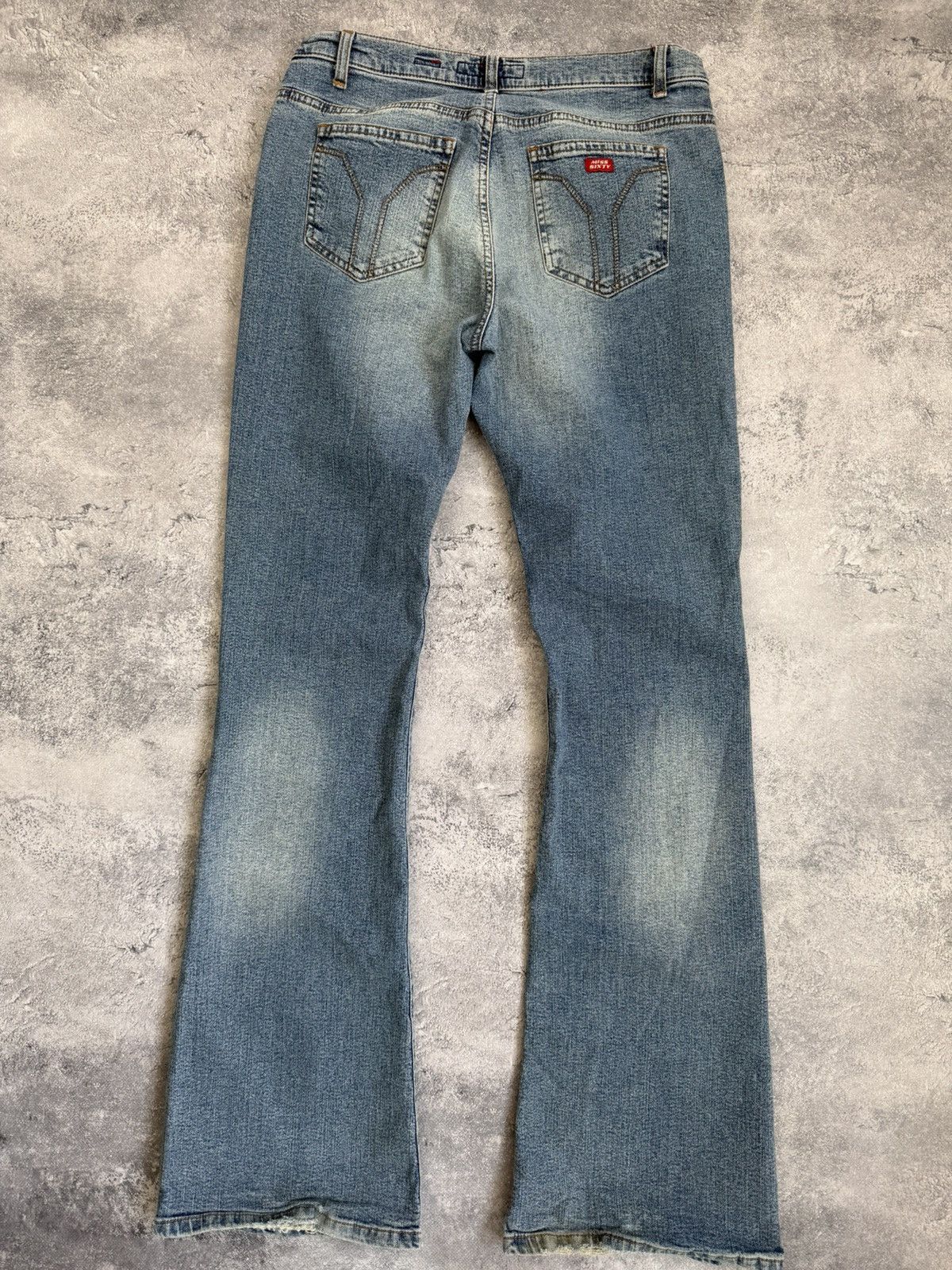Miss Sixty Miss Sixty Flared Jeans Low Rise Avant Garde Denim Pants Y2K Size 31" - 10 Thumbnail