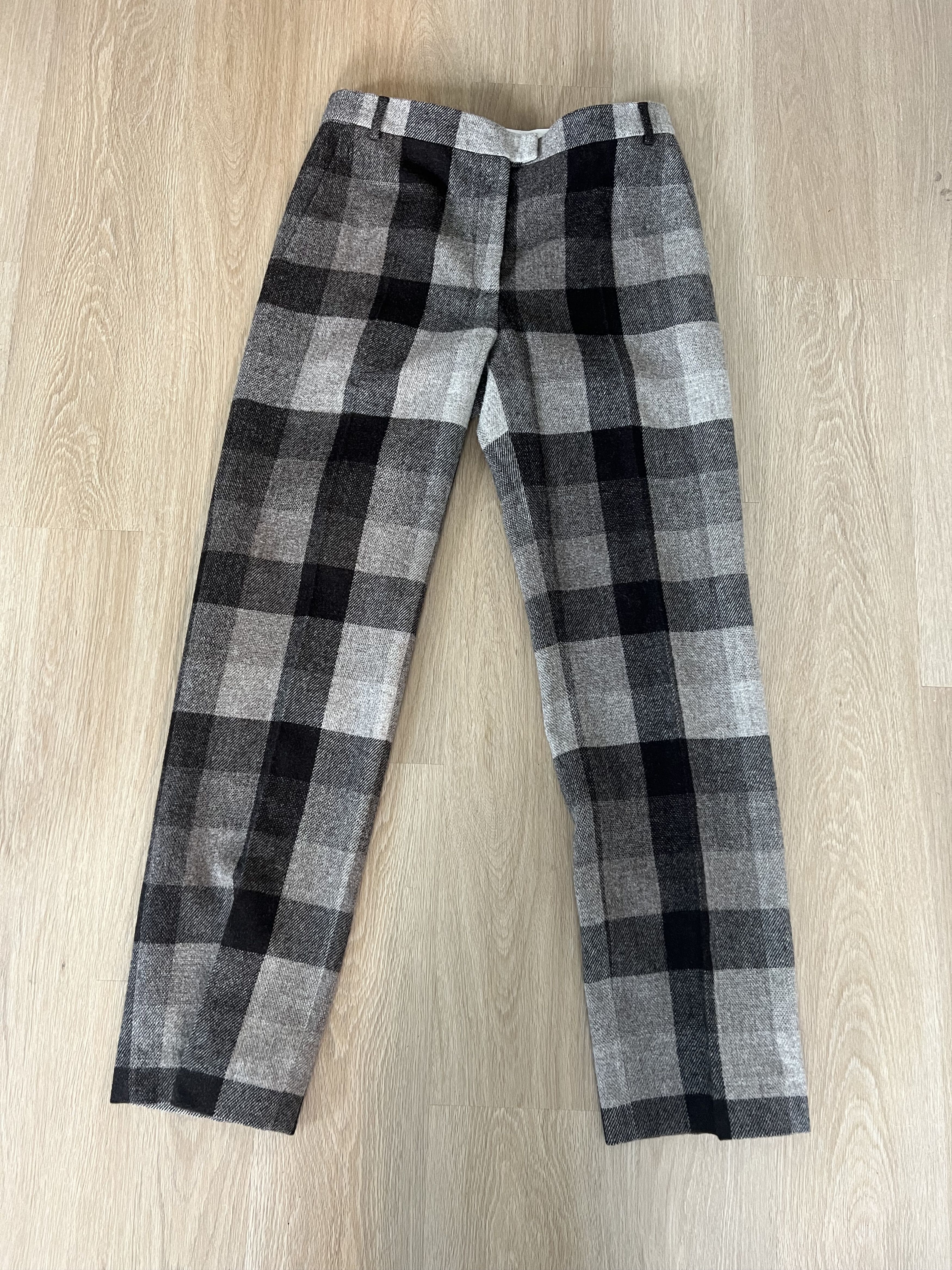 Acne Studios Acne Studios Wool Plaid Wide-Legged Trousers Sz 42 Size 28" / US 6 / IT 42 - 1 Thumbnail