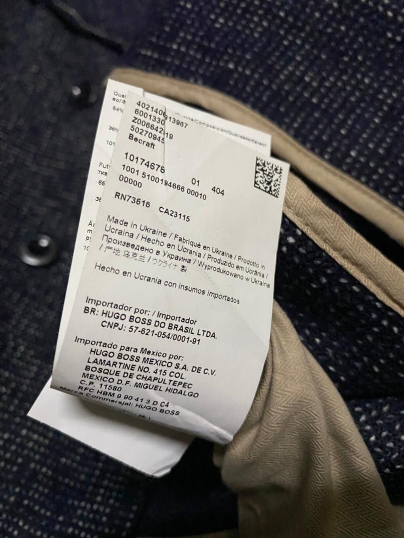 Hugo Boss Boss Hugo Boss Doublebreasted coat in a wool blend Rare Coat Size US L / EU 52-54 / 3 - 8 Thumbnail