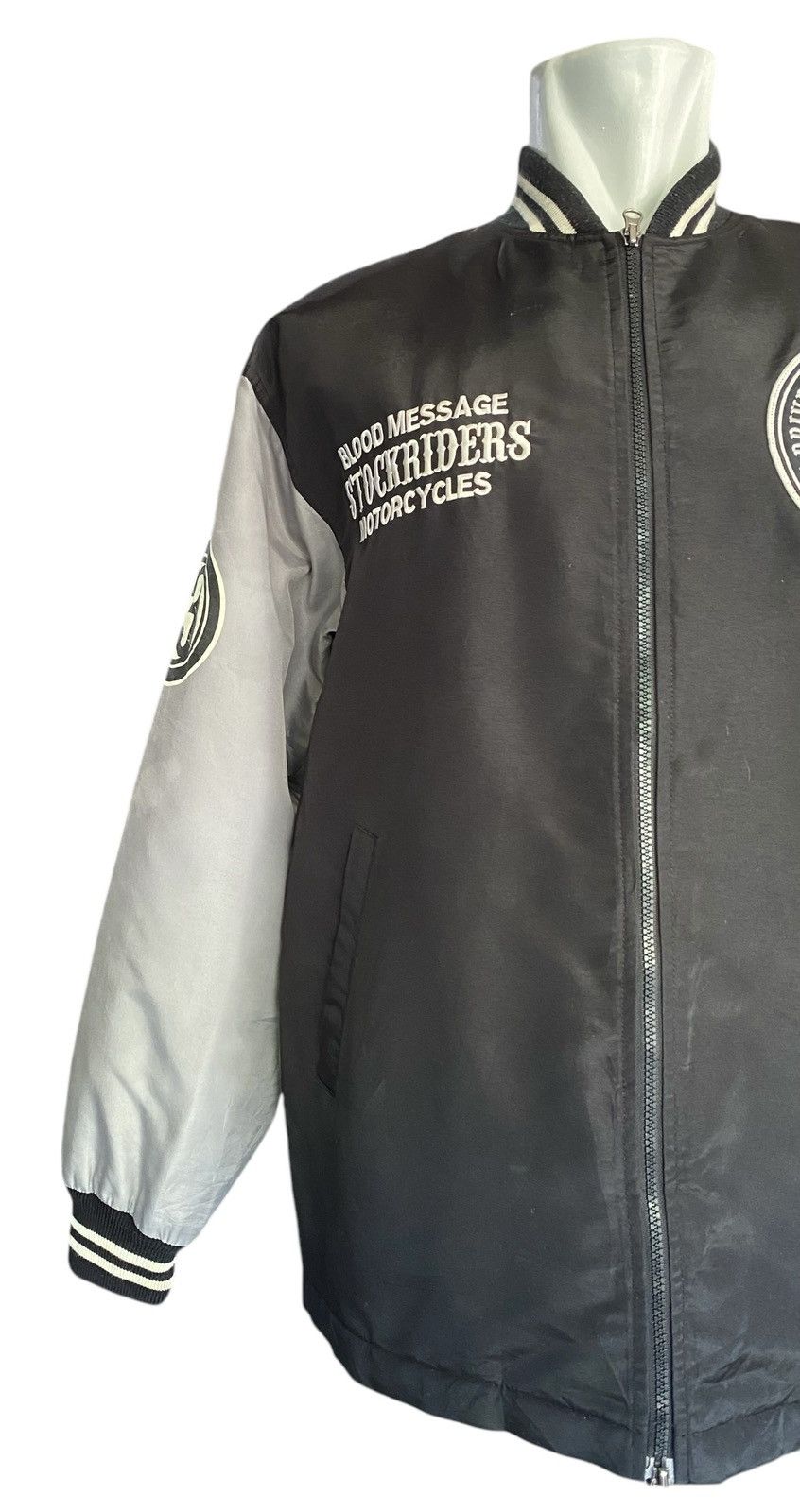 If Only Was True BLOOD MESSAGE Varsity Zipper Jacket Sportwear Size US XL / EU 56 / 4 - 5 Thumbnail