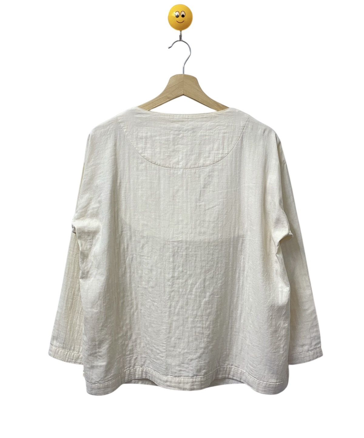 Issey Miyake Vintage 80s Issey Miyake Classic Cotton Blouses Size M / US 6-8 / IT 42-44 - 2 Thumbnail