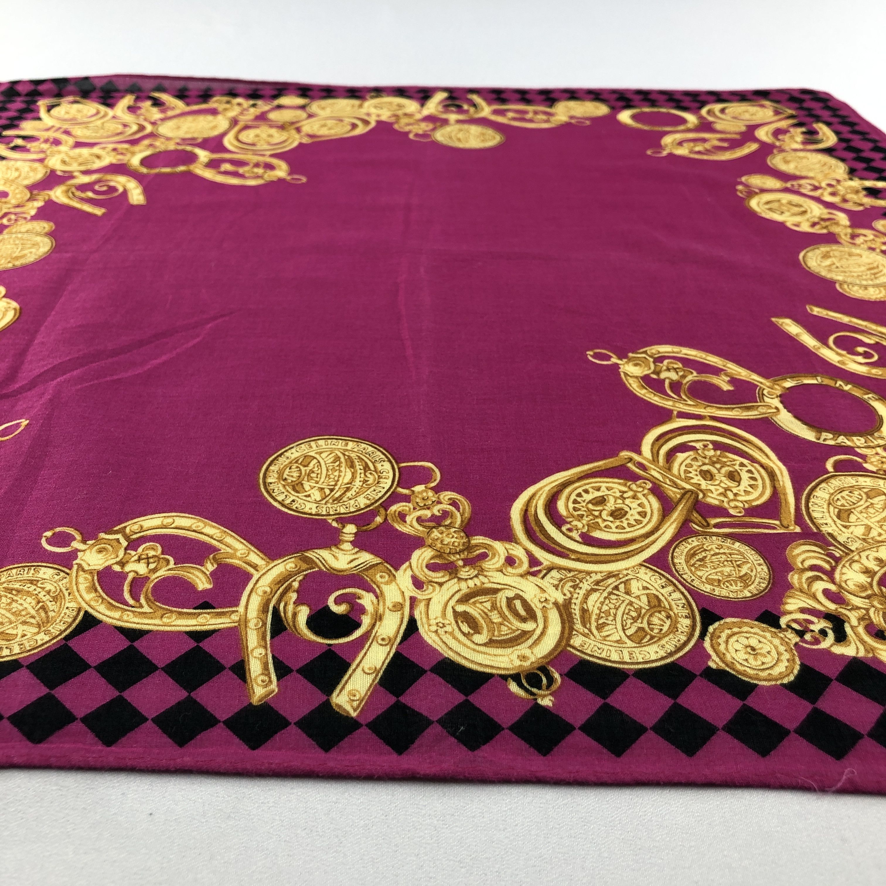 Celine Celine Handkerchief Neckerchief Bandana H2930 Size ONE SIZE - 4 Thumbnail