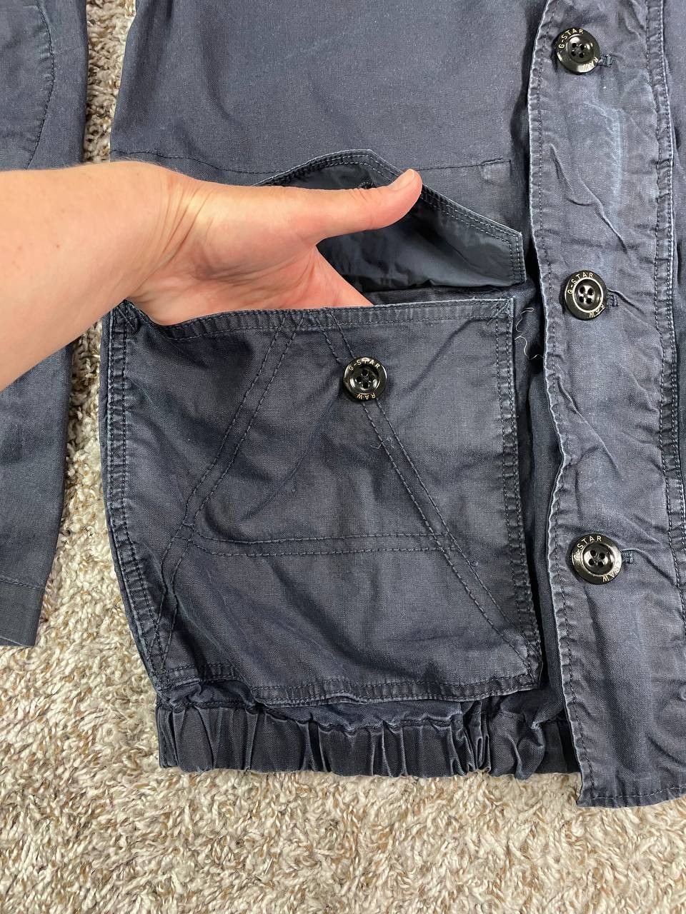 G-Star G-Star RAW Crotch Indigo Military Coat Size US L / EU 52-54 / 3 - 7 Thumbnail
