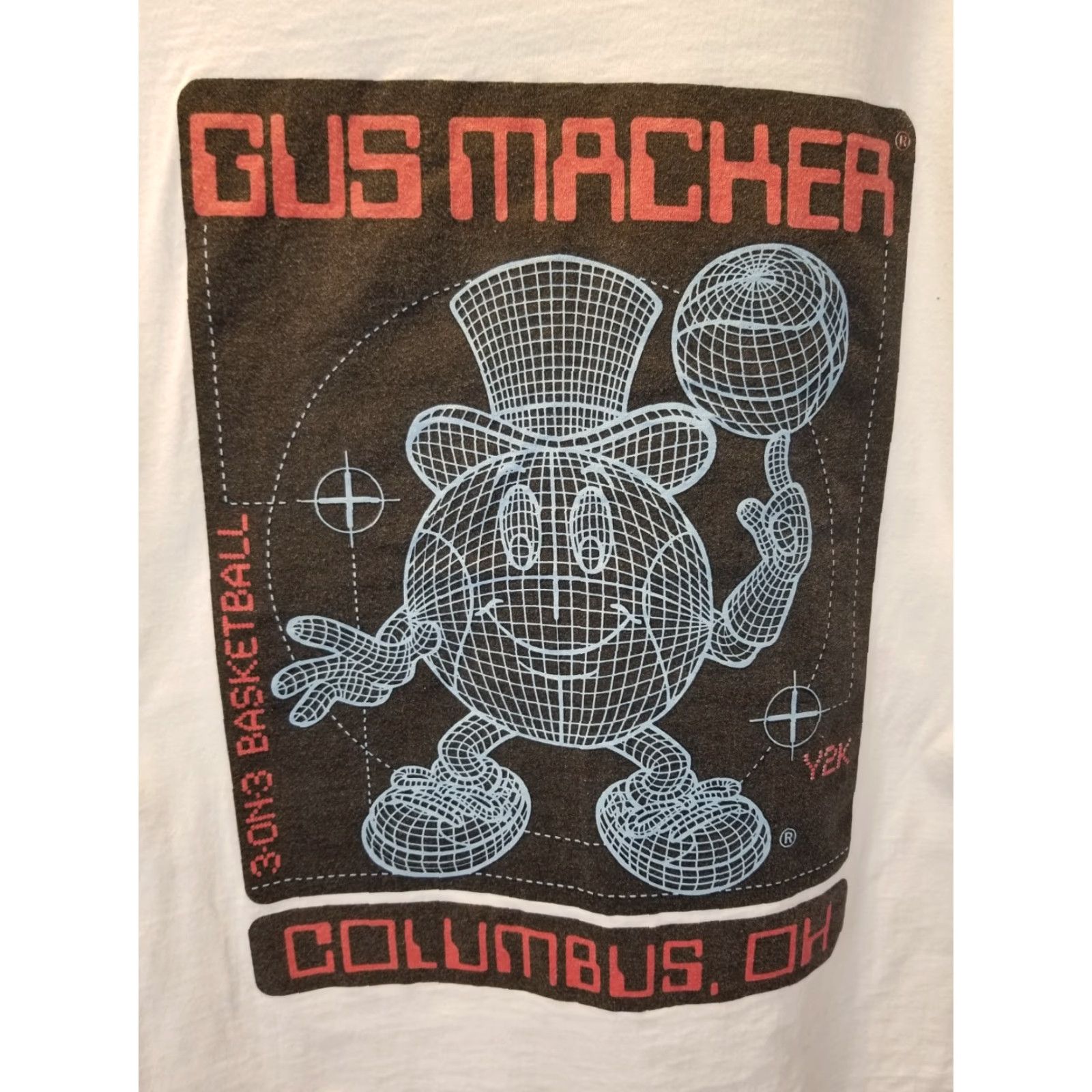 Fruit Of The Loom VINTAGE GUS MACKER 3 ON 3 BASKETBALL TOURNAMENT WHITE COTTON T-SHIRT SZ L Nike Shirt Mens XS? Size US L / EU 52-54 / 3 - 2 Thumbnail