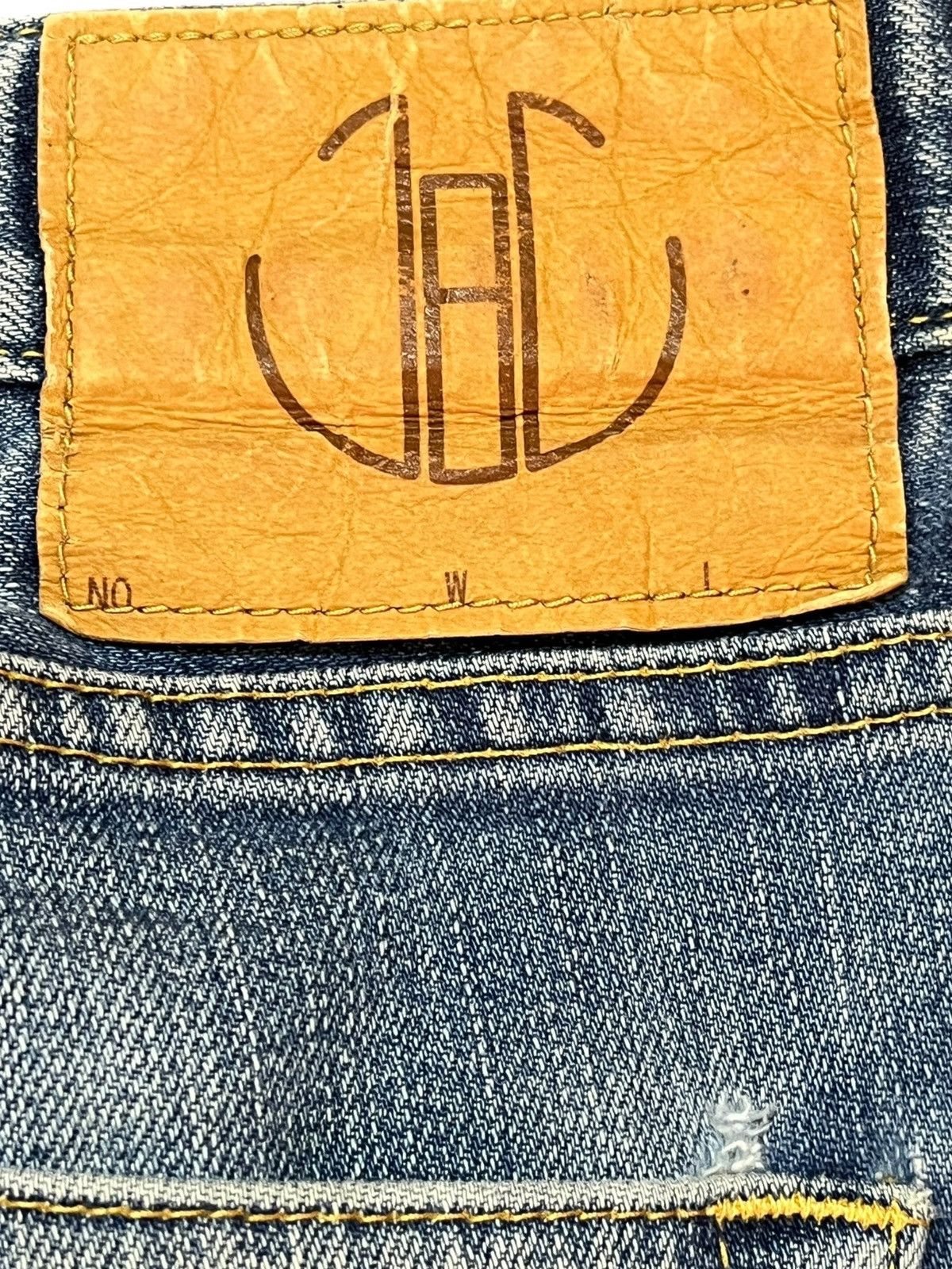 Japan Blue Vintage Japan Blue Faded Whiskers Denim Size US 33 - 5 Thumbnail