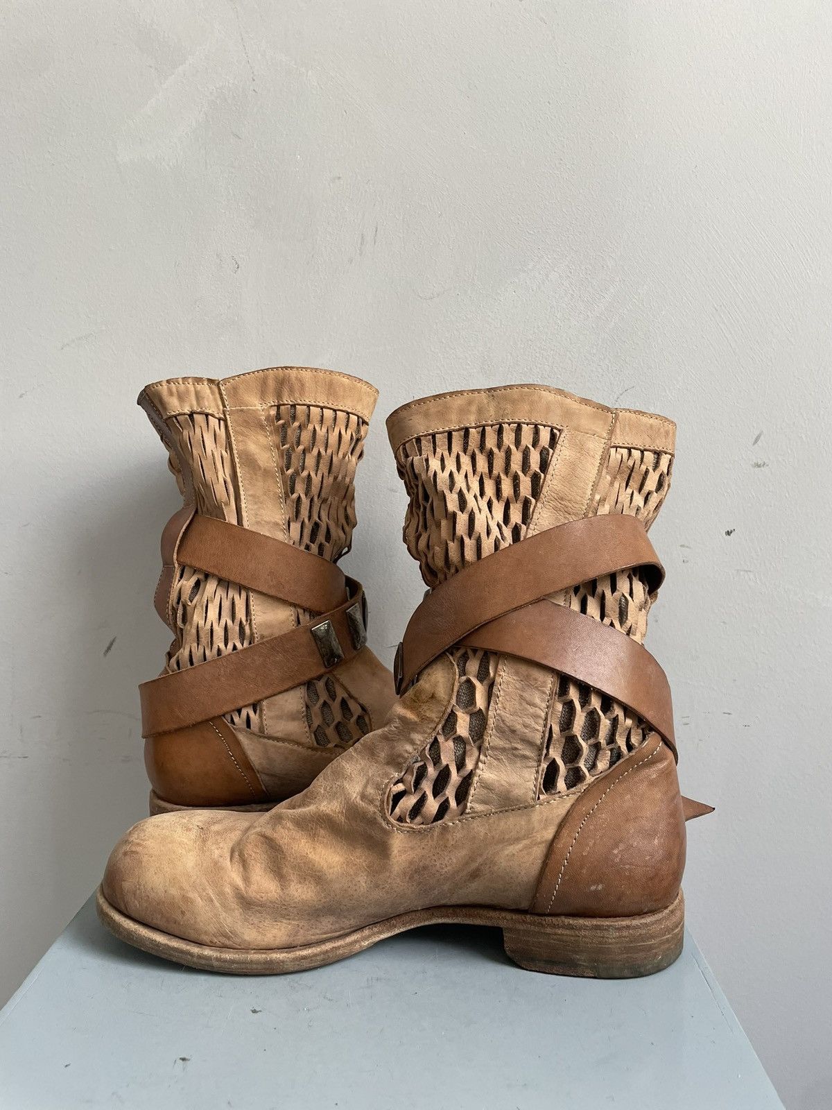 A.S.98 Tornado japanese Avant garde Bikkembergs style boots 90s Size US 7.5 / EU 40-41 - 7 Thumbnail