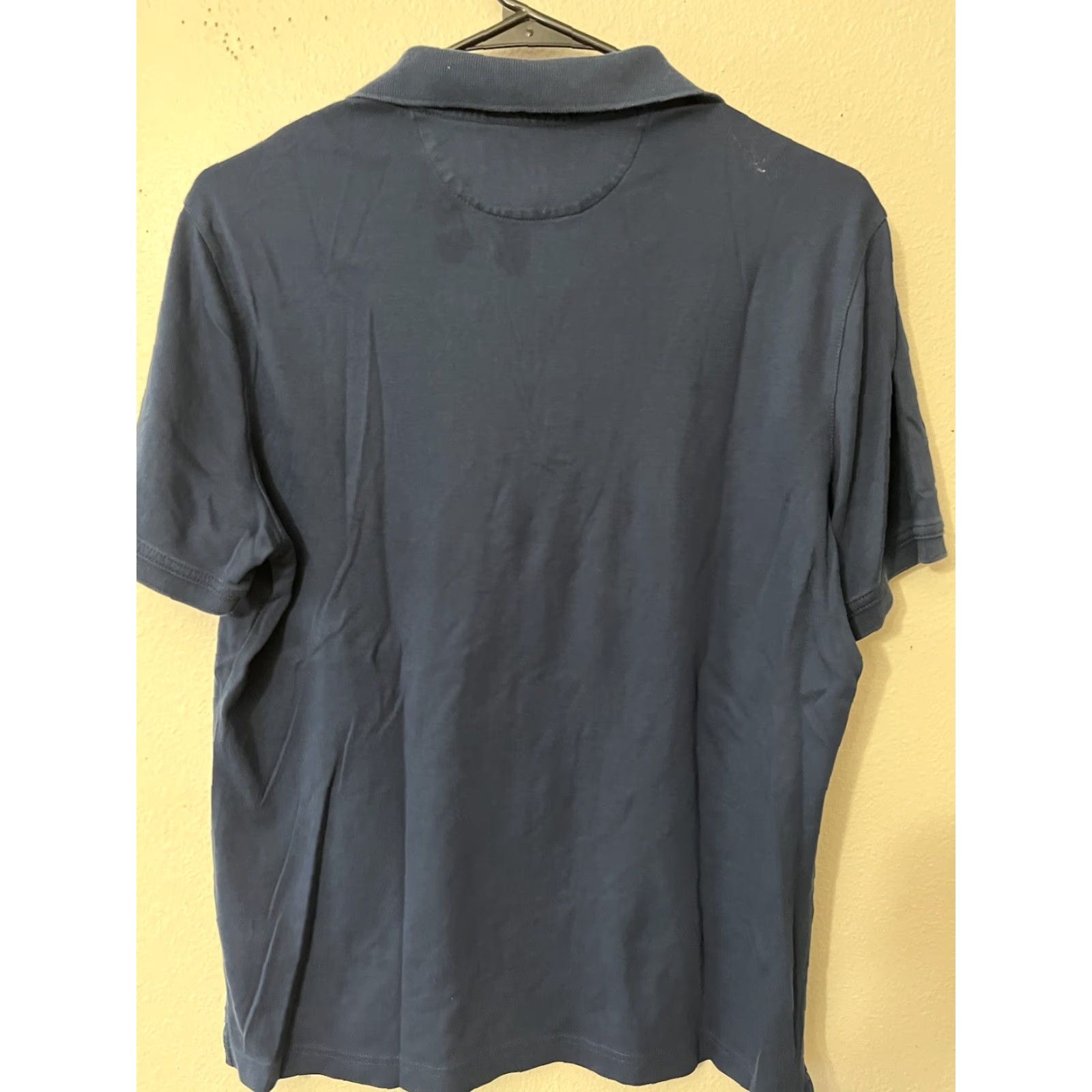 Banana Republic VINTAGE Banana Republic Polo Shirt Men Medium Navy Blue Casual Short Sleeve Knit 100% Cotton Size US M / EU 48-50 / 2 - 2 Thumbnail