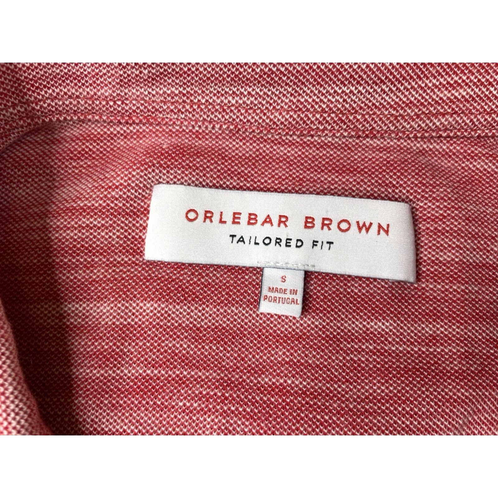 Orlebar Brown Orlebar Brown Polo Shirt Mens Small Red Striped Short Sleeve Open Collar Tailored Fit Button-Up Size US S / EU 44-46 / 1 - 3 Thumbnail
