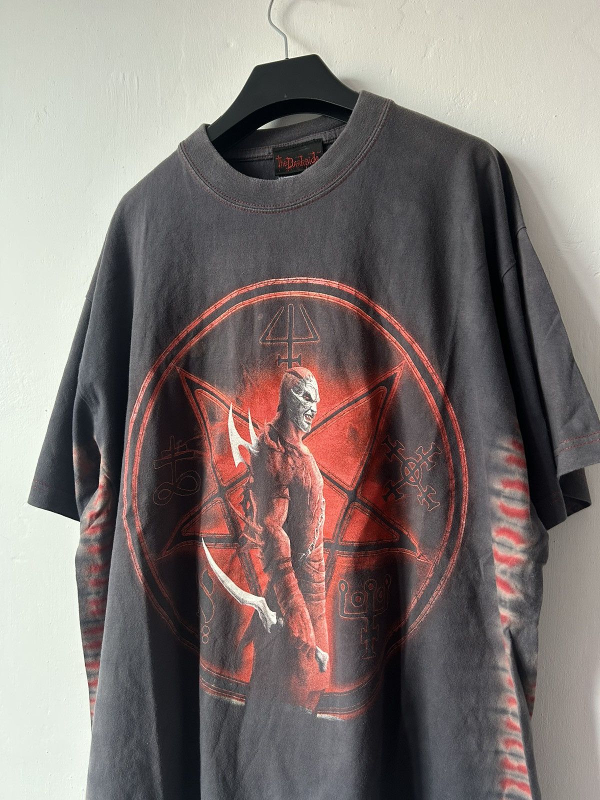 Affliction × Vintage Vintage The Darkside Pentagram t-shirt satan Size US XL / EU 56 / 4 - 3 Thumbnail