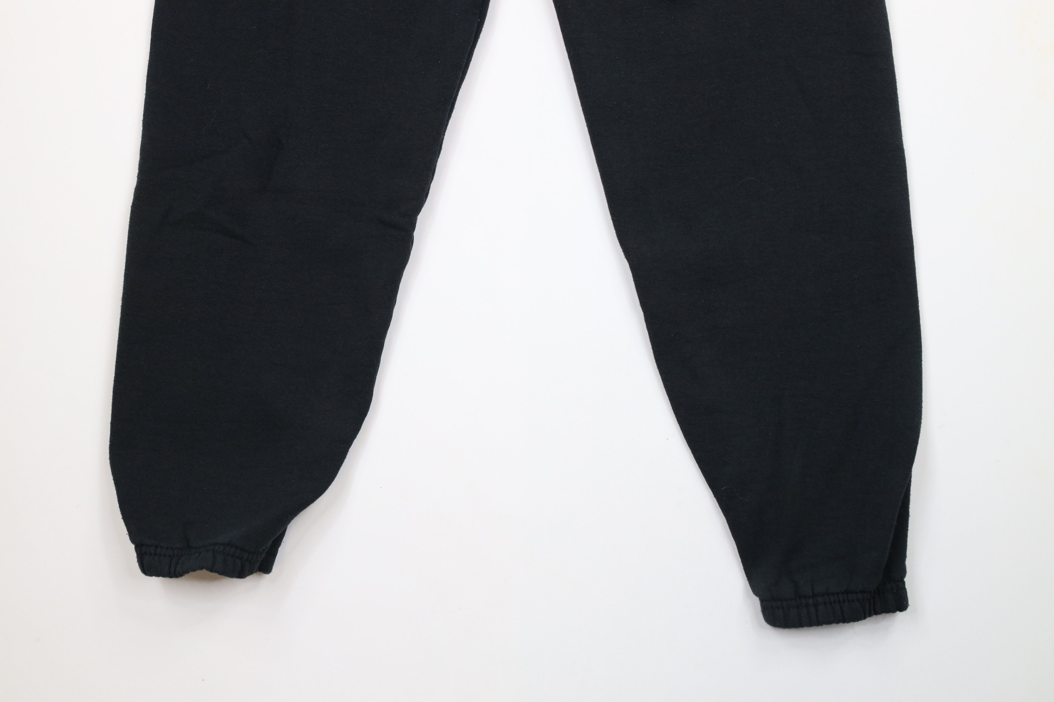 Vintage Vintage 90s Streetwear Blank Cuffed Sweatpants Joggers Black Size US 34 / EU 50 - 11 Thumbnail