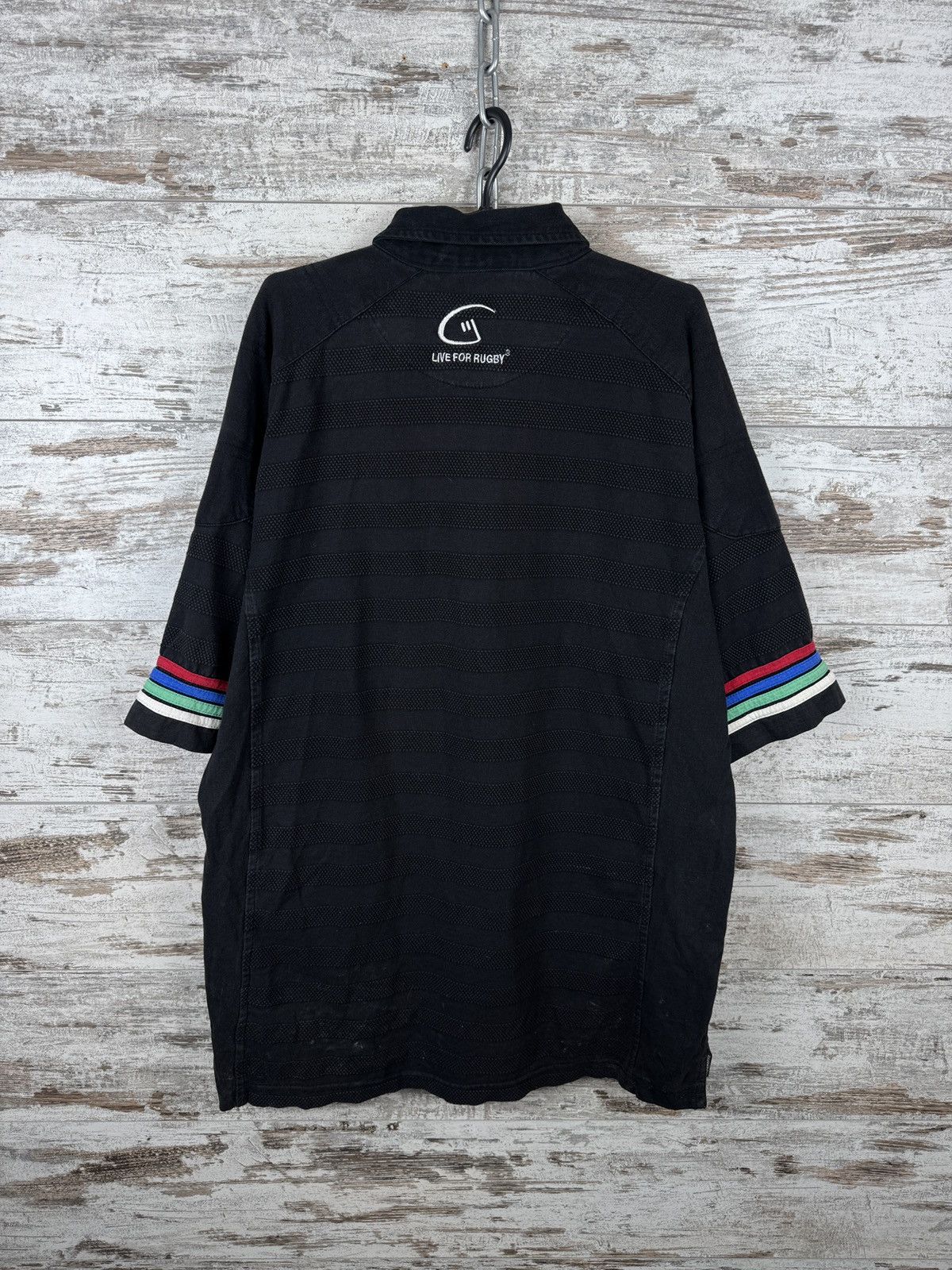 Vintage Mens Vintage Six Nations rugby jersey T-shirt tee polos Size US L / EU 52-54 / 3 - 12 Thumbnail