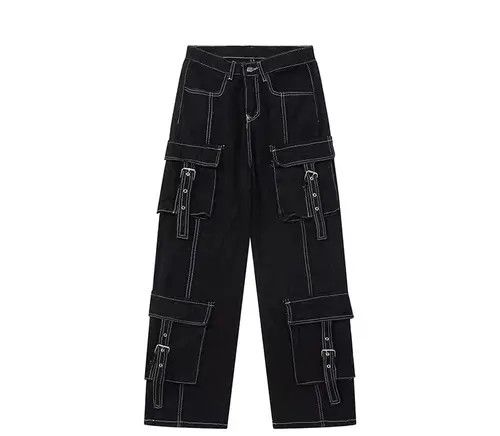 Jean Retro workwear multi-pocket wide-leg jeans Size US 30 / EU 46 - 5 Thumbnail
