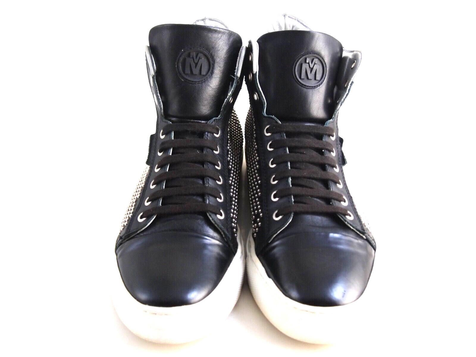 Designer Michalsky Sneakers Studded Black Leather EU 46 US 13 Size US 13 / EU 46 - 3 Thumbnail