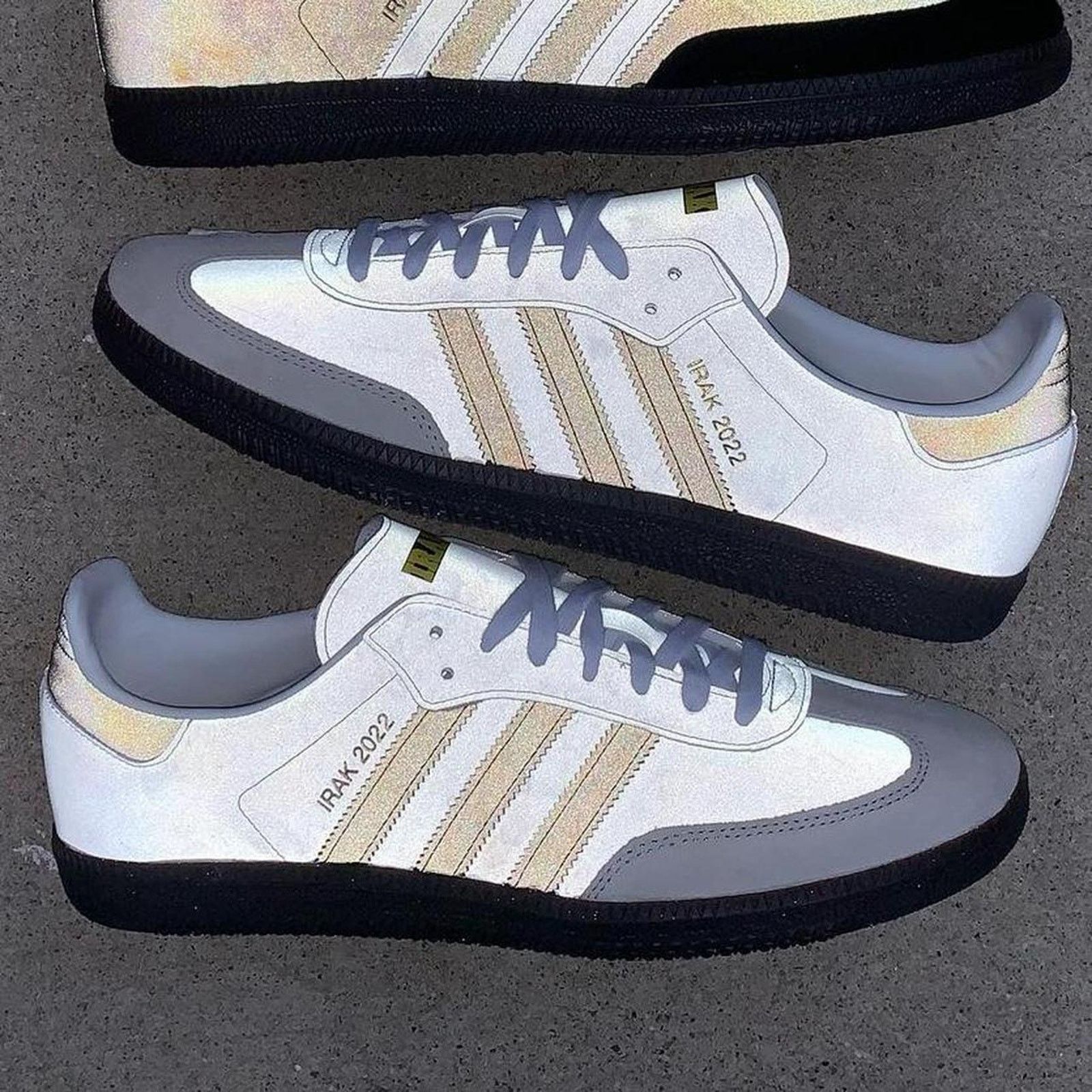 Adidas Adidas x Irak Samba "White 3M" Size US 9 / IT 39 - 3 Thumbnail