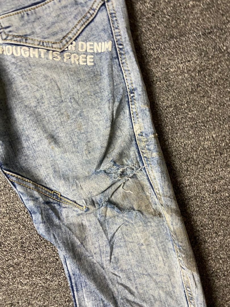 Japanese Brand Iz Frontier 7352 Stretch Cargo Jeans (175) Size US 33 - 8 Thumbnail