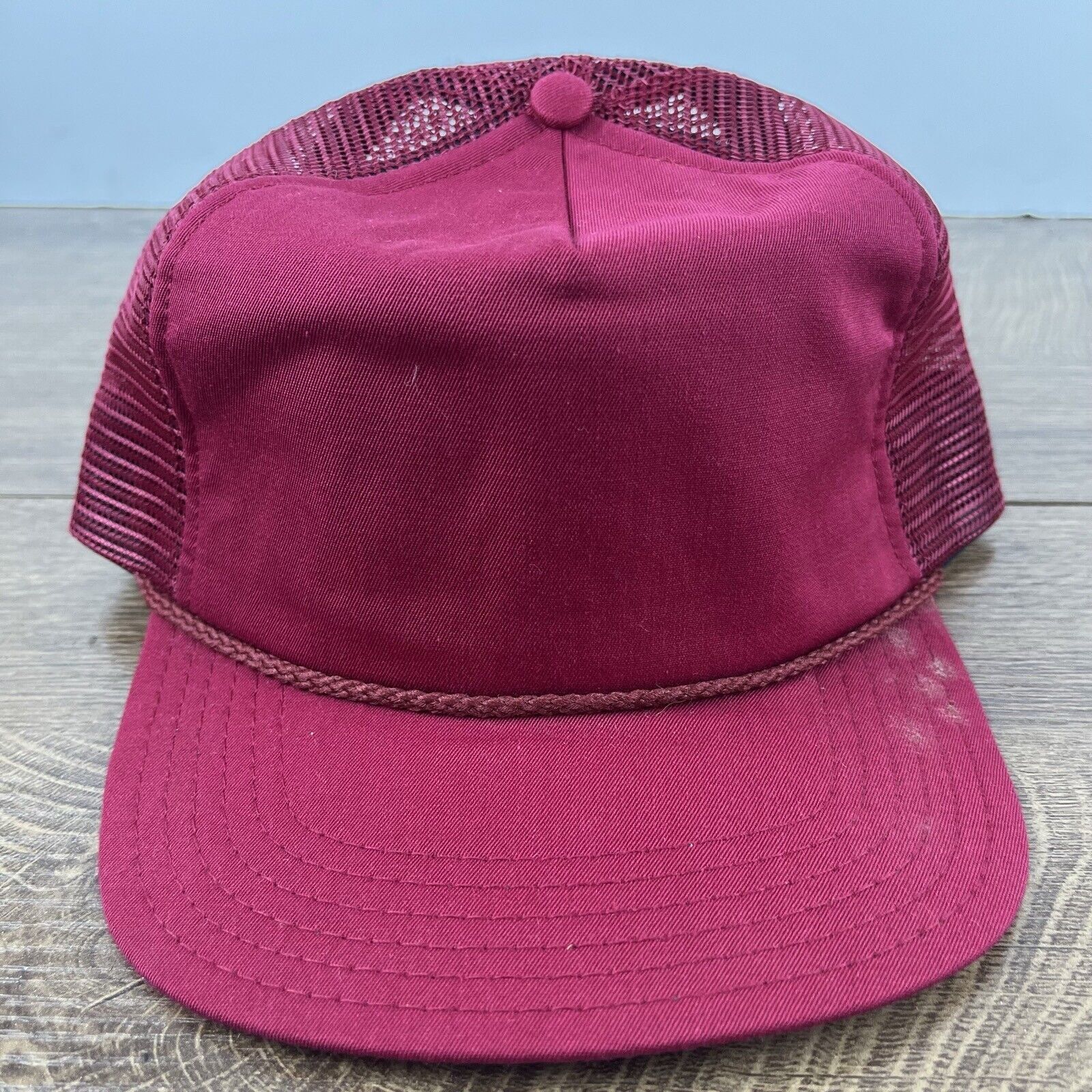 Other Adult Maroon Snapback Hat Red Cap Hat Adjustable Hat Red Adu Size ONE SIZE - 5 Thumbnail