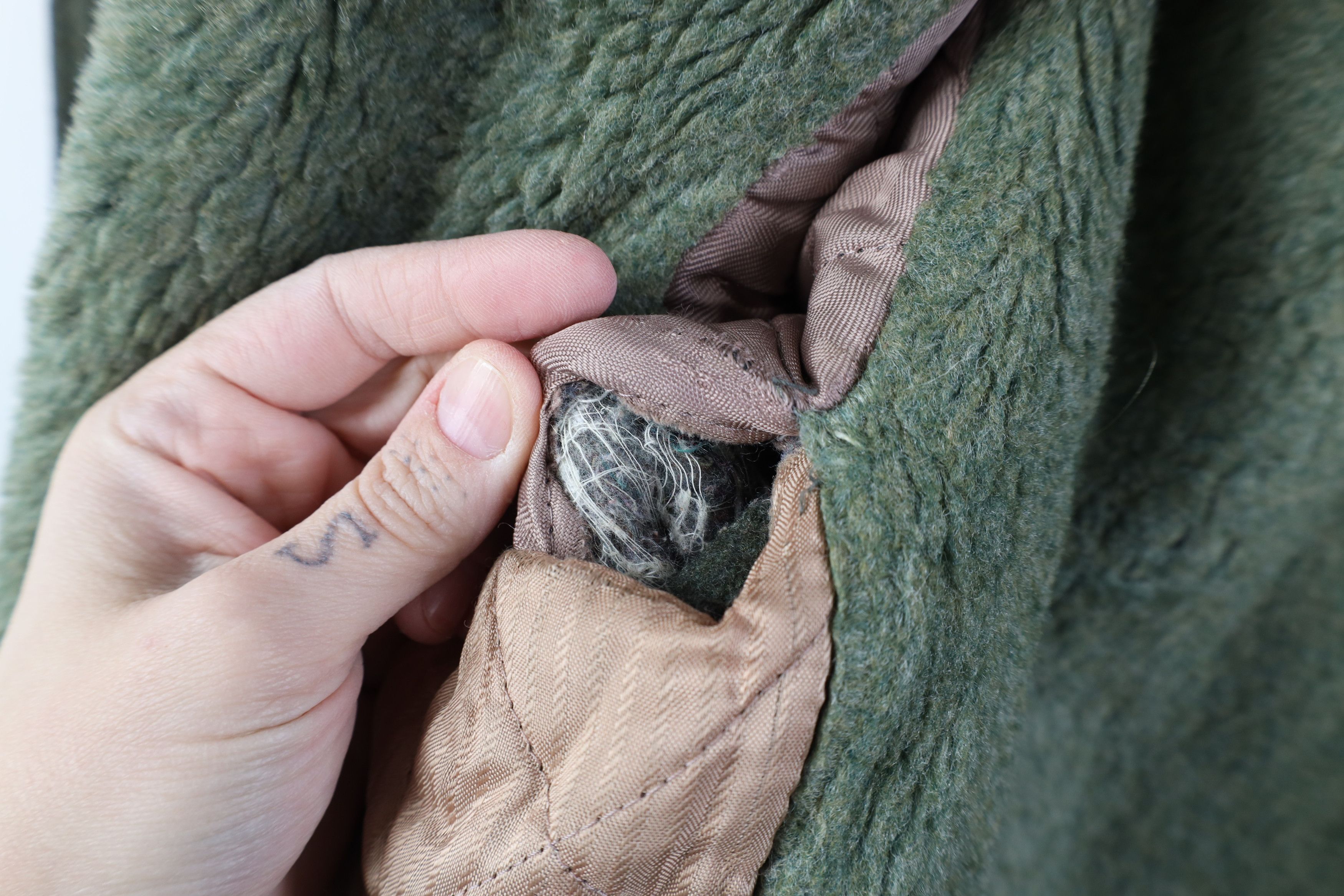 Vintage Vintage 50s Streetwear Lined Wool Duster Jacket Coat Green Size US L / EU 52-54 / 3 - 13 Thumbnail