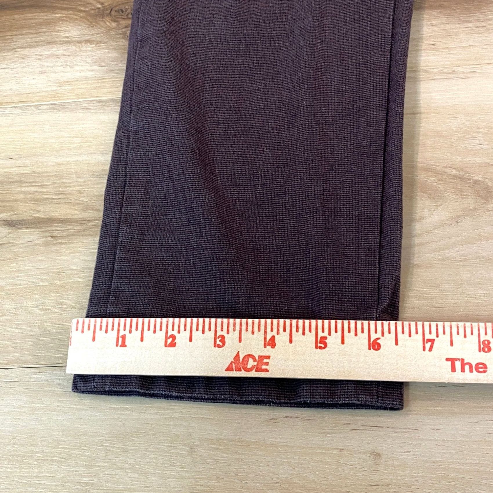Banana Republic Banana Republic Slim-Tapered Fit Pants Mens 34x27 Burgundy Textured Chinos Size US 34 / EU 50 - 5 Thumbnail