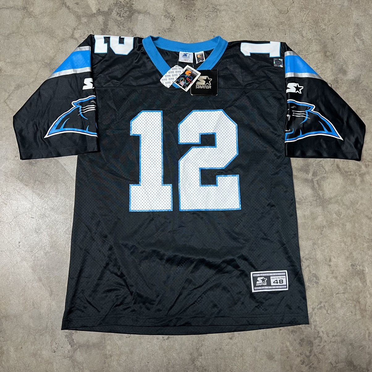 NFL × Vintage Vintage 90’s NFL Carolina Panthers Kerry Collins #12 Jersey Size US L / EU 52-54 / 3 - 4 Thumbnail