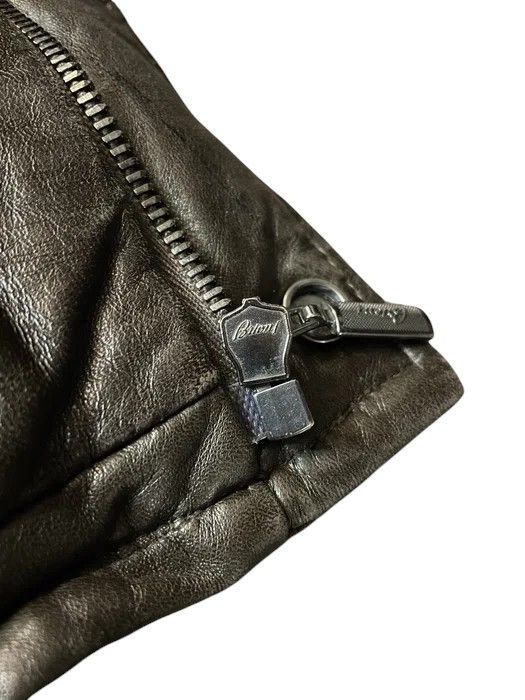 Brioni NUTRIA COLLAR LEATHER JACKET Size US XL / EU 56 / 4 - 4 Thumbnail