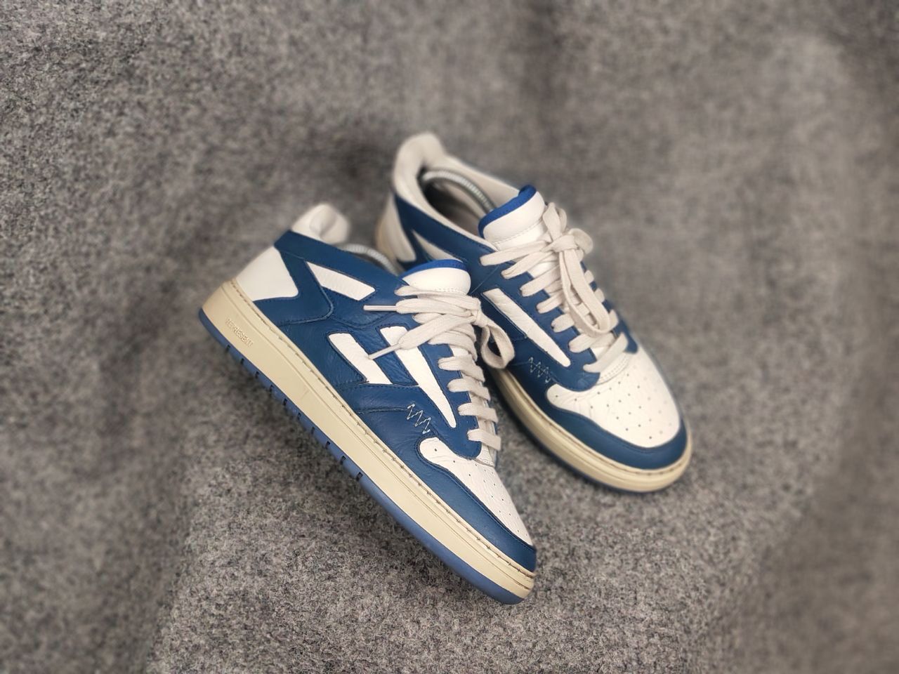 Represent Clo. Represent Reptor Low top White Blue Logo Leather Sneakers Size US 8 / EU 41 - 5 Thumbnail