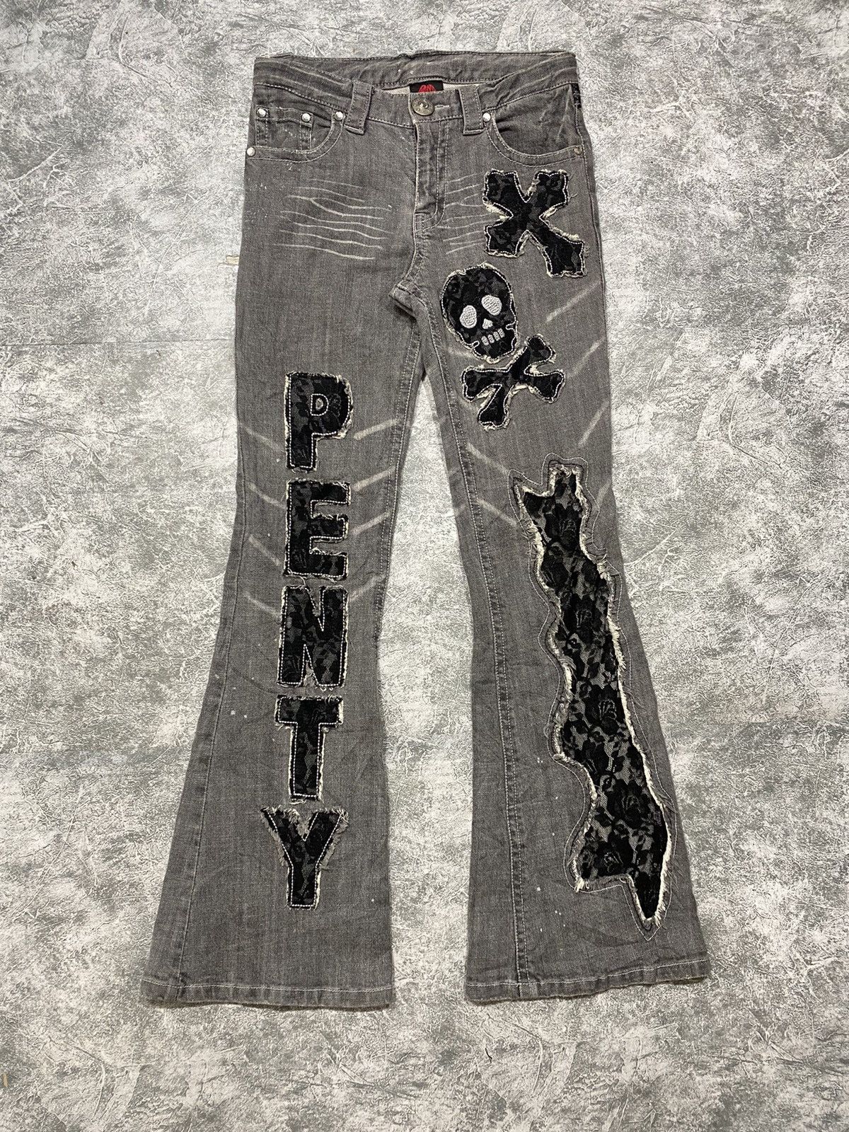 Hysteric Glamour × Japanese Brand × Vintage Vintage Pentys Flare Rework Mesh Jeans Size 26" / US 2 / IT 38 - 1 Thumbnail