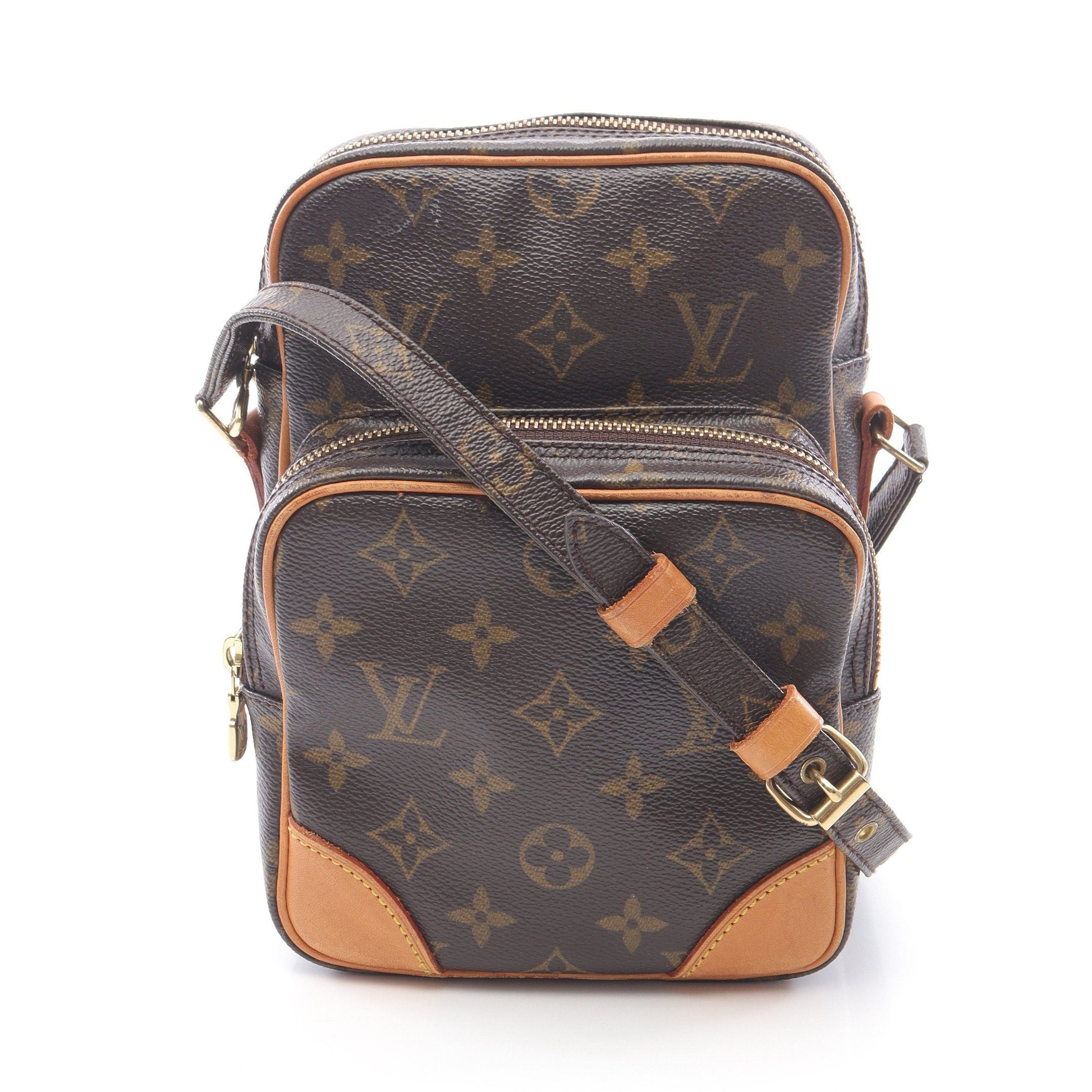 Louis Vuitton Louis Vuitton Amazon Monogram Shoulder Bag Leather Brown Size ONE SIZE - 1 Thumbnail