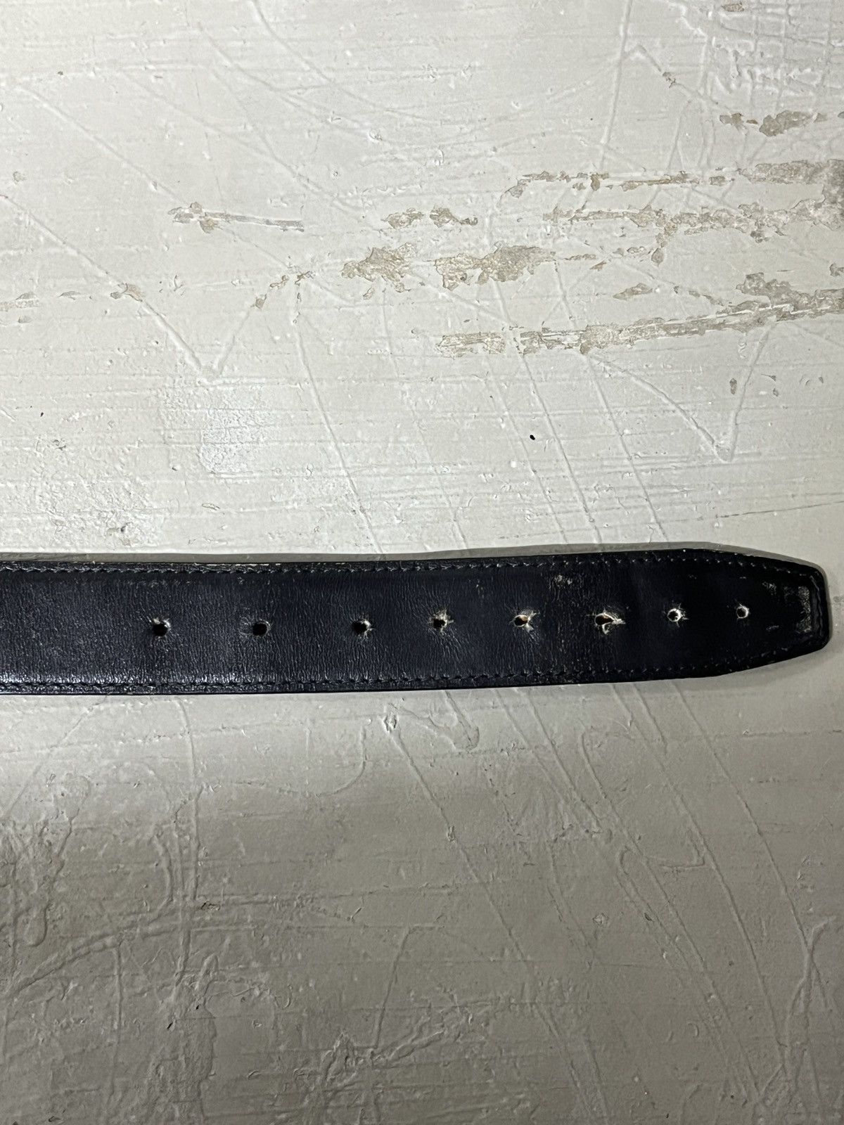 Gucci Vintage Gucci G Buckle Genuine Leather Belt Made in Italy Size 34 - 4 Thumbnail