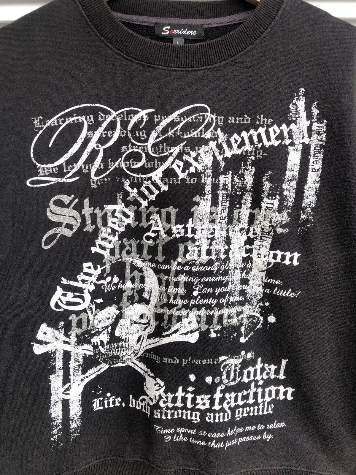 In The Attic Vintage Sorridere Skulls Crewneck Travis Flacko Scott Size US L / EU 52-54 / 3 - 2 Thumbnail