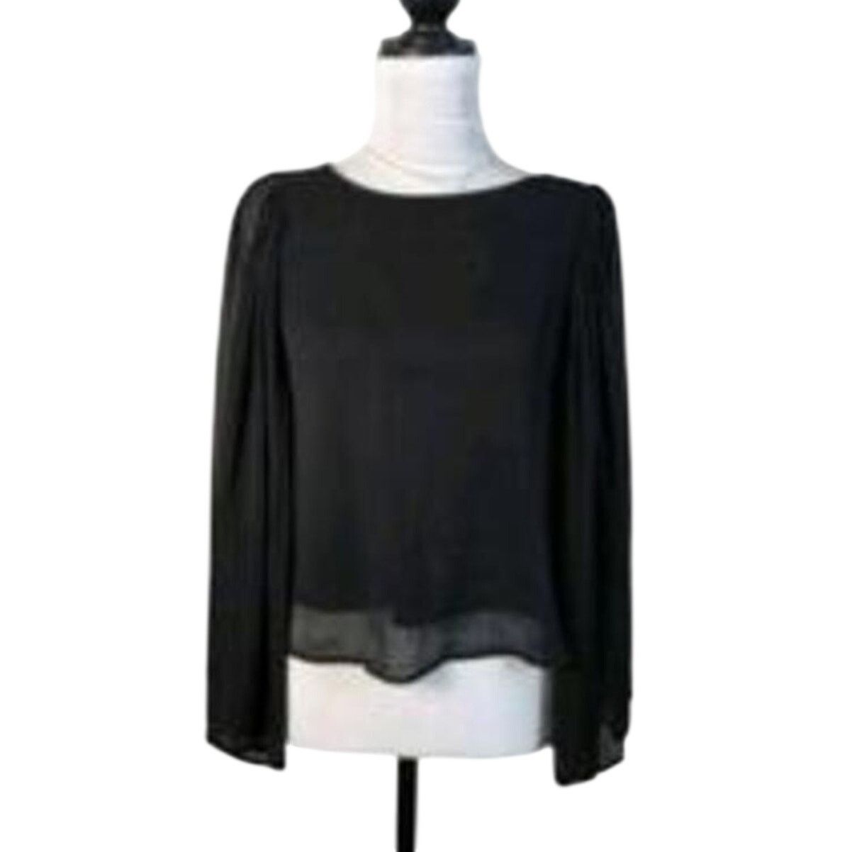 Other Fire Los Angeles Size XS Blouse Black Accordion Bell Sleeve Size XS / US 0-2 / IT 36-38 - 1 Thumbnail
